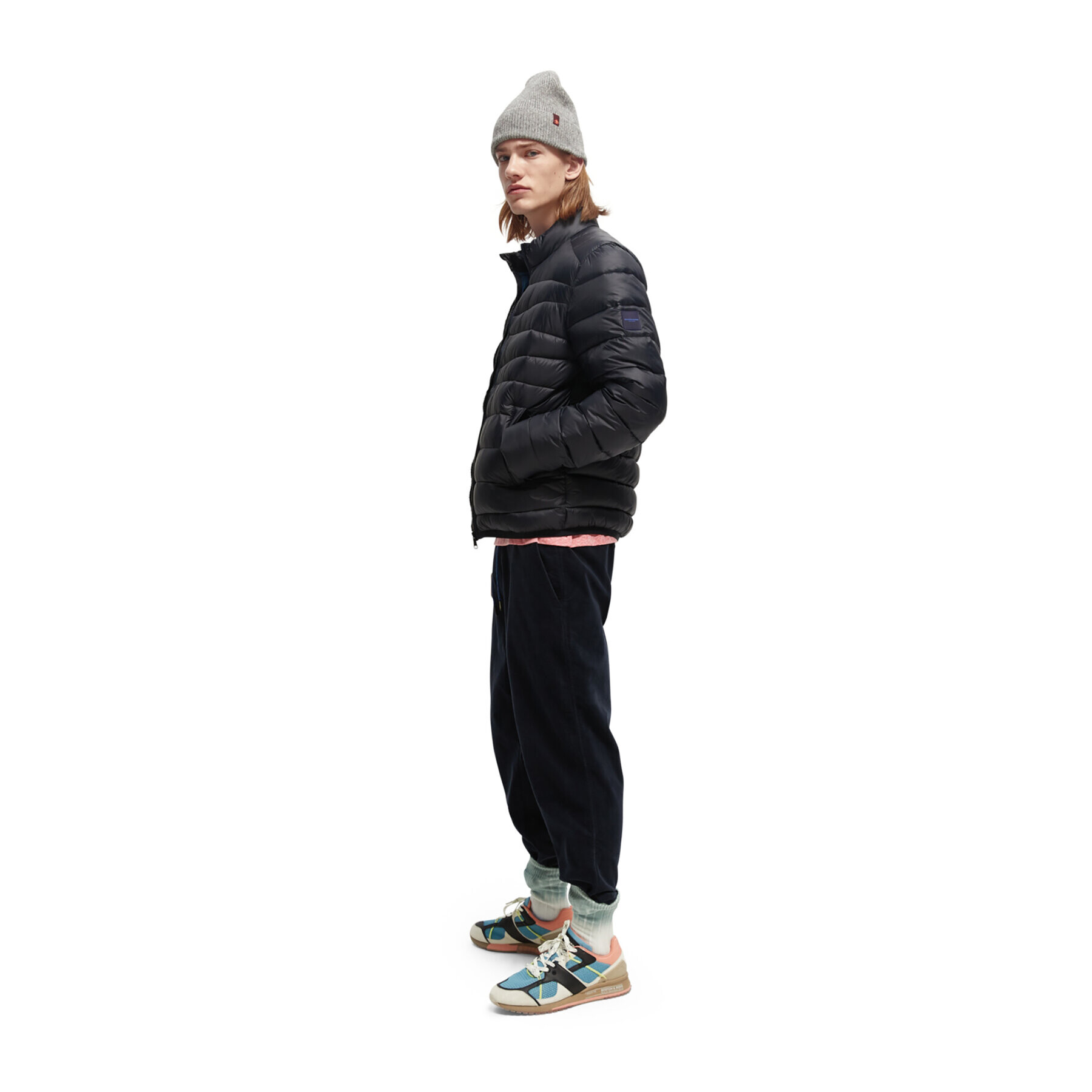 Scotch & Soda Пухено яке 169098 Черен Regular Fit - Pepit.bg