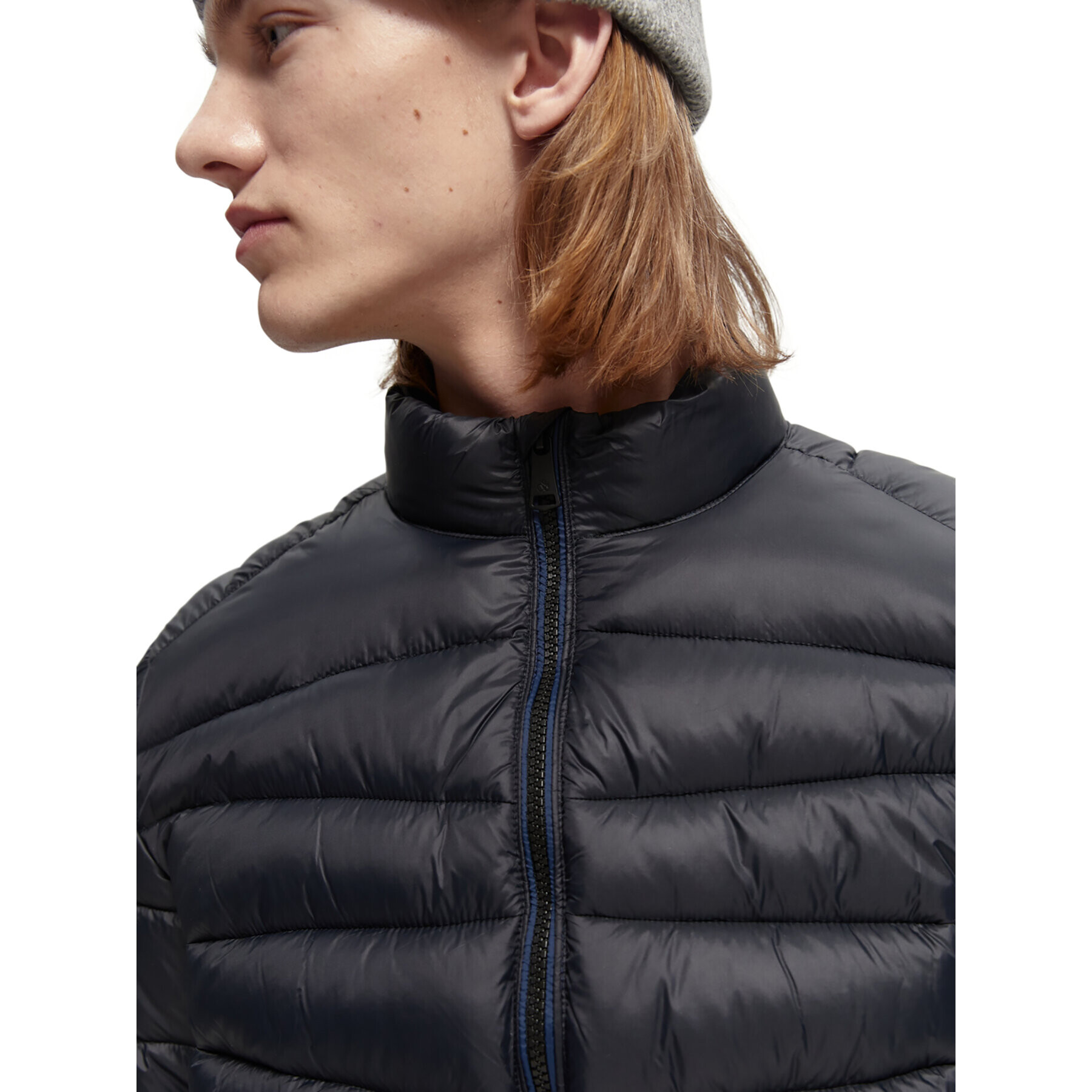 Scotch & Soda Пухено яке 169098 Черен Regular Fit - Pepit.bg