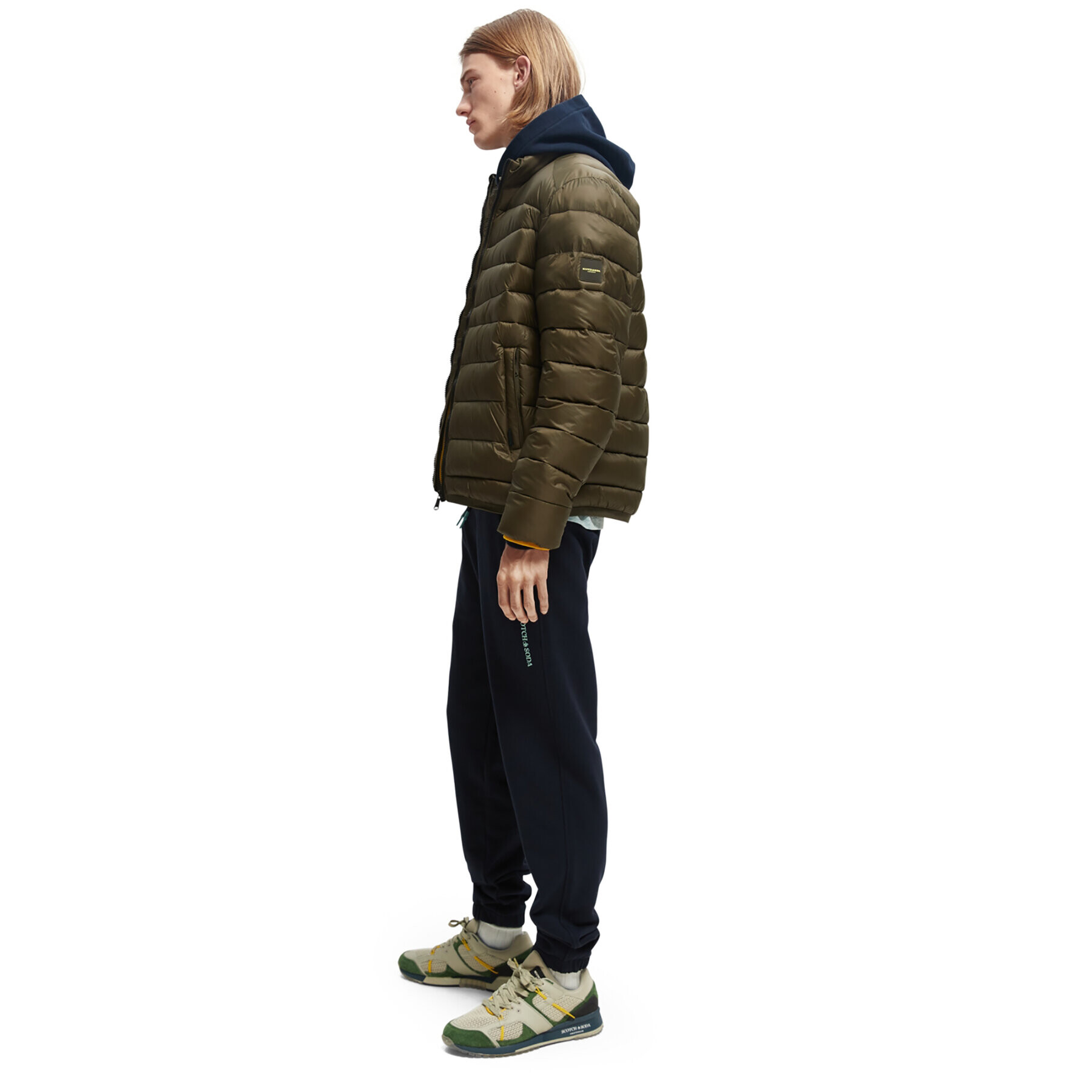 Scotch & Soda Пухено яке 169098 Каки Regular Fit - Pepit.bg