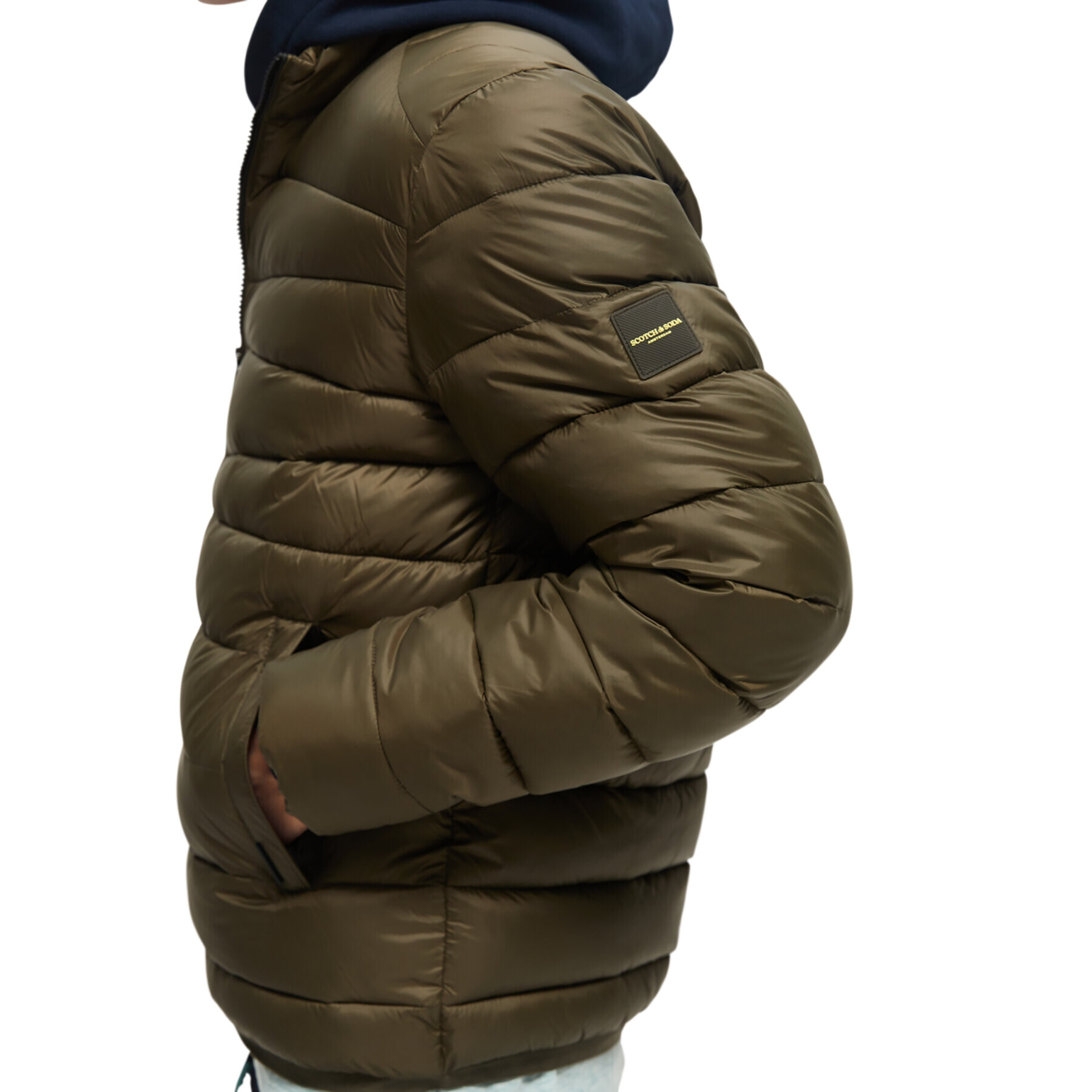 Scotch & Soda Пухено яке 169098 Каки Regular Fit - Pepit.bg