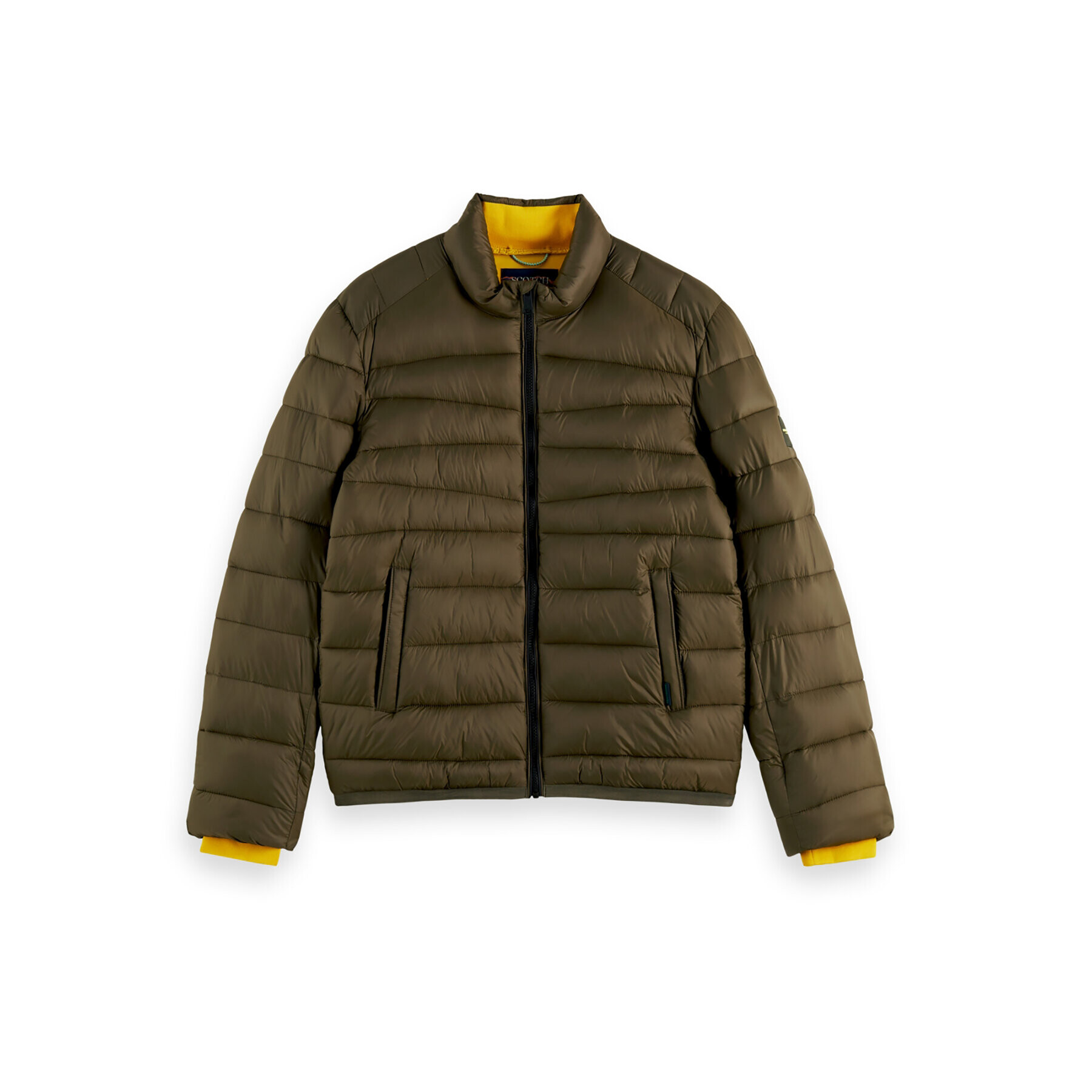 Scotch & Soda Пухено яке 169098 Каки Regular Fit - Pepit.bg