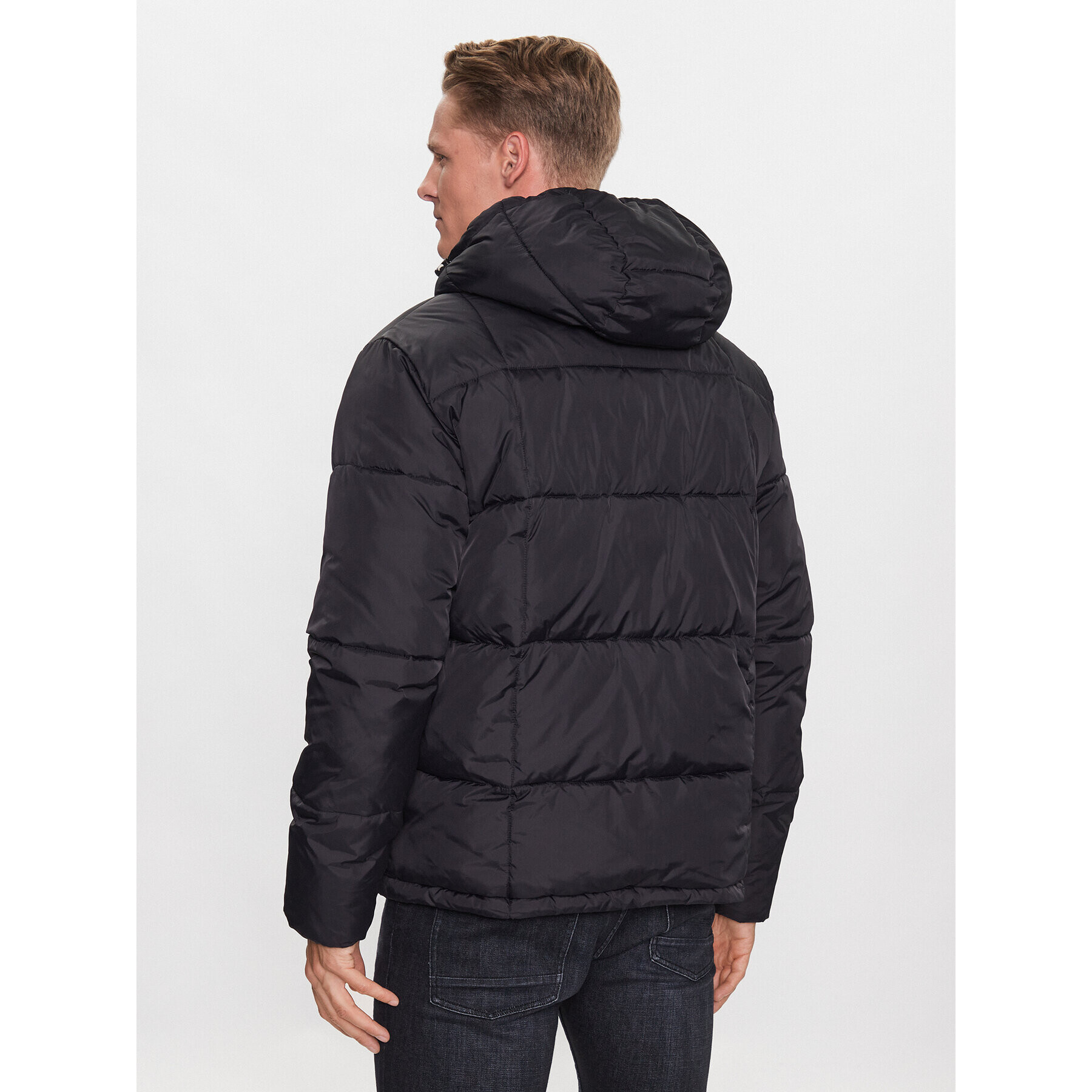 Scotch & Soda Пухено яке 169101 Черен Regular Fit - Pepit.bg