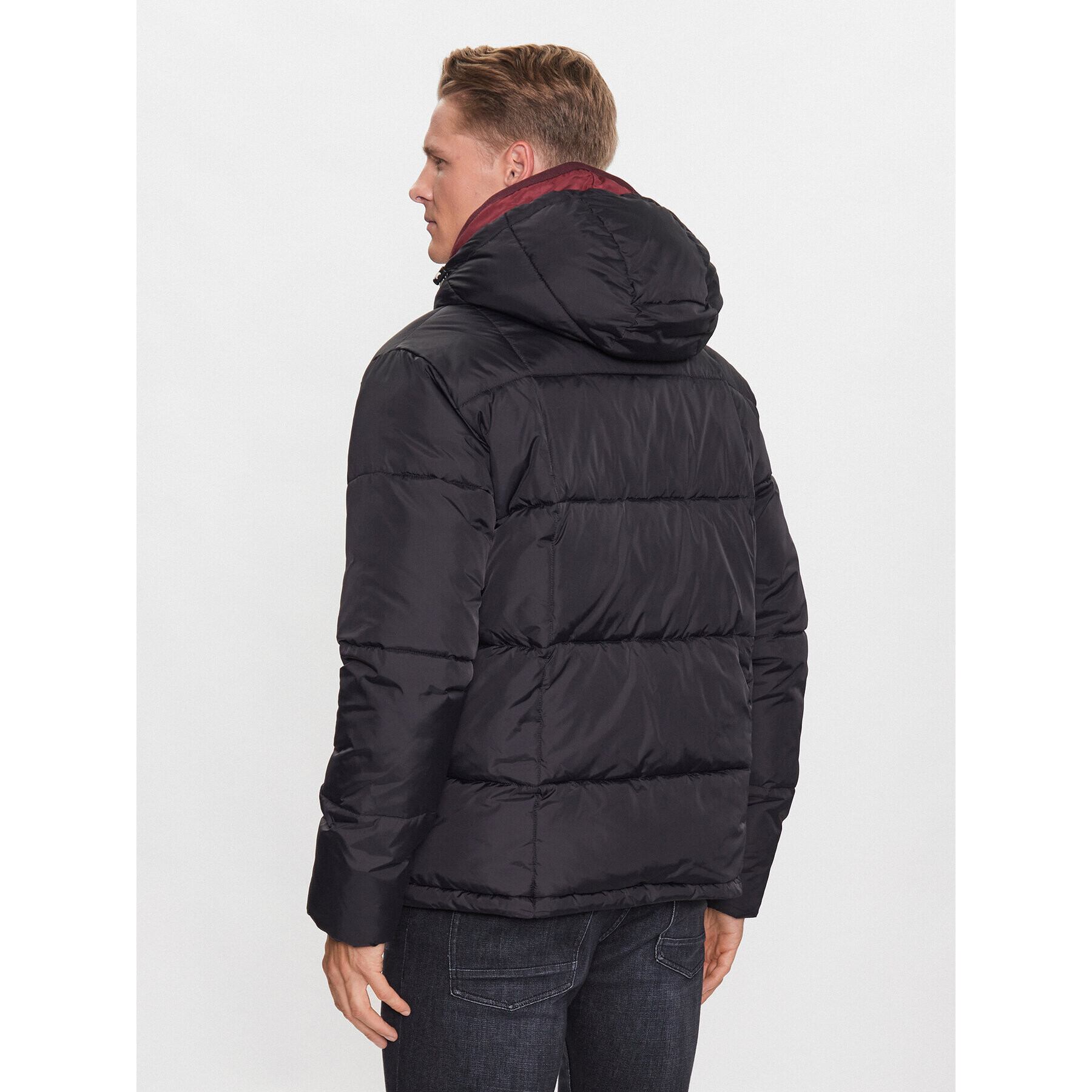 Scotch & Soda Пухено яке 169101 Черен Regular Fit - Pepit.bg