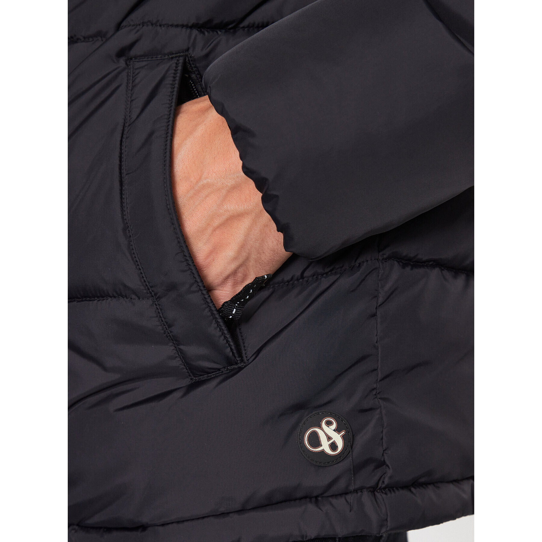 Scotch & Soda Пухено яке 169101 Черен Regular Fit - Pepit.bg