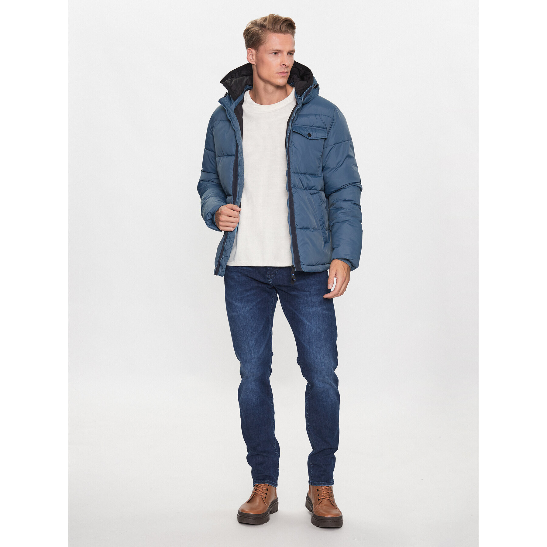 Scotch & Soda Пухено яке 169101 Син Regular Fit - Pepit.bg