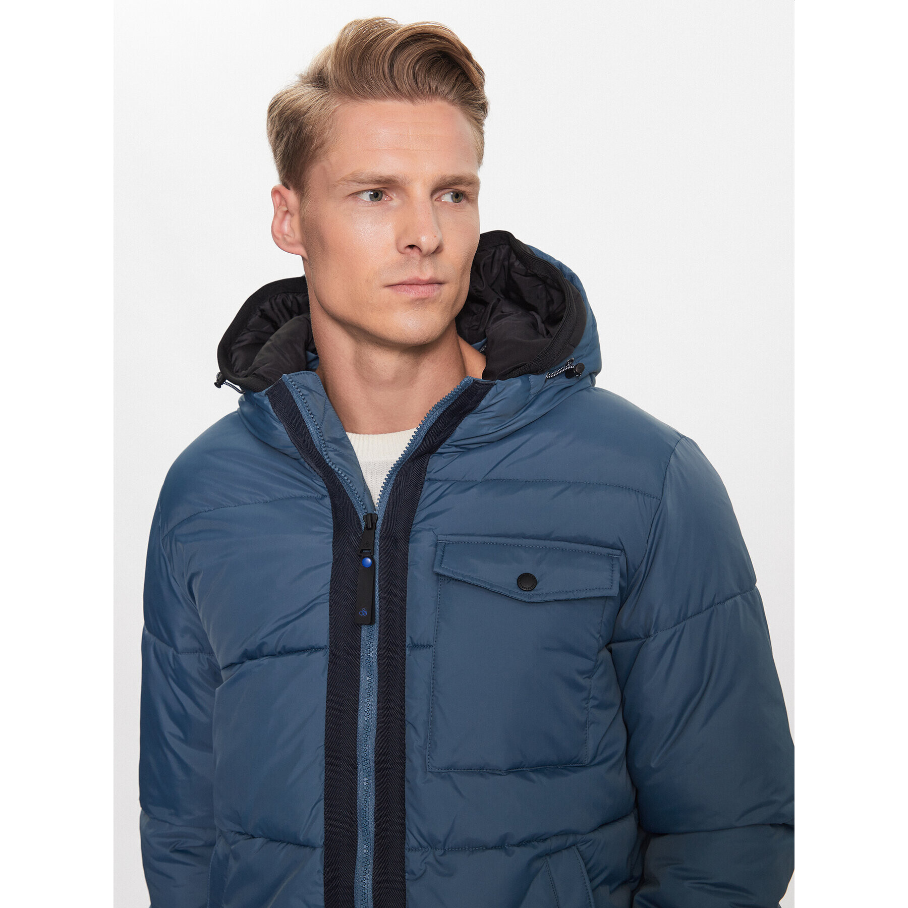 Scotch & Soda Пухено яке 169101 Син Regular Fit - Pepit.bg