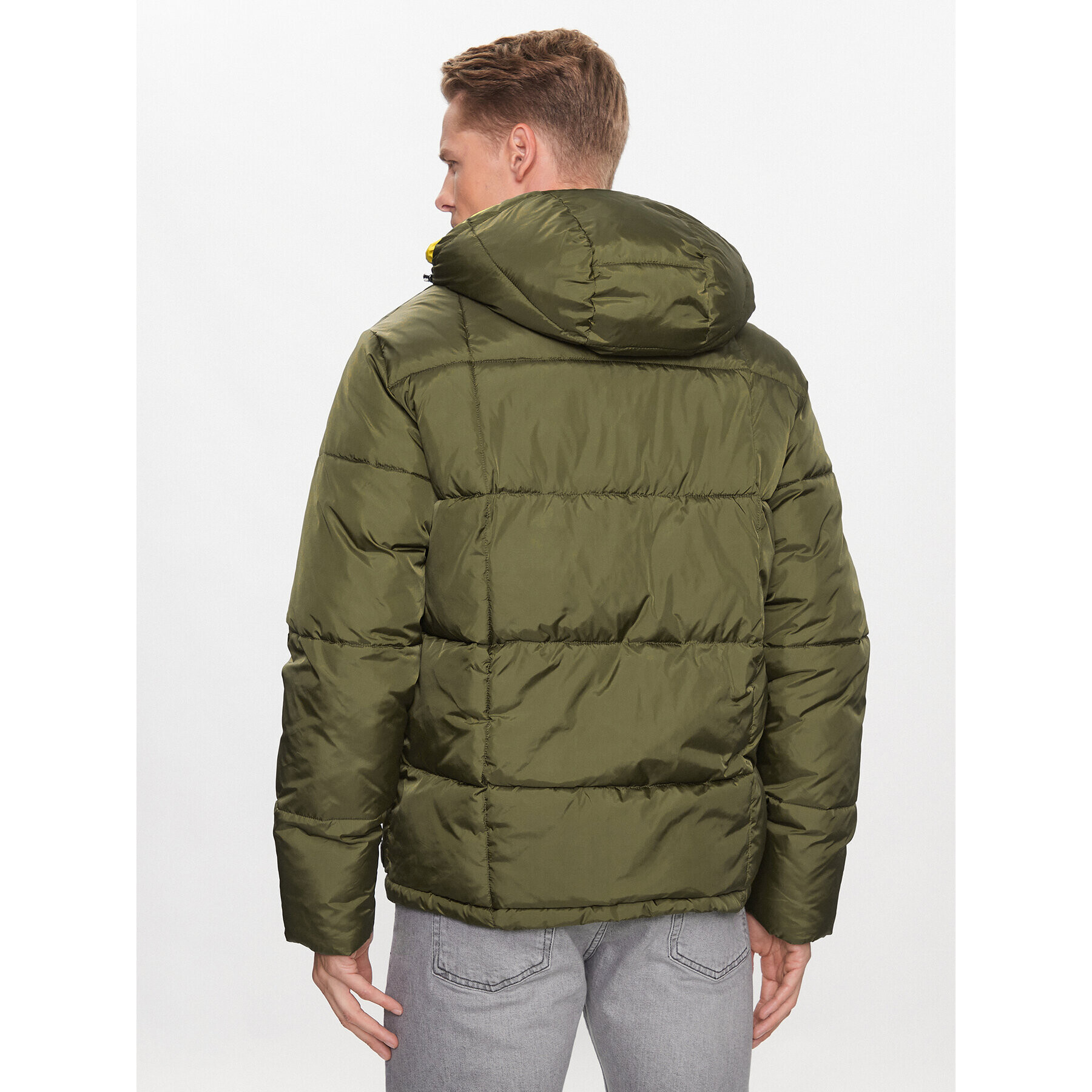 Scotch & Soda Пухено яке 169101 Зелен Regular Fit - Pepit.bg