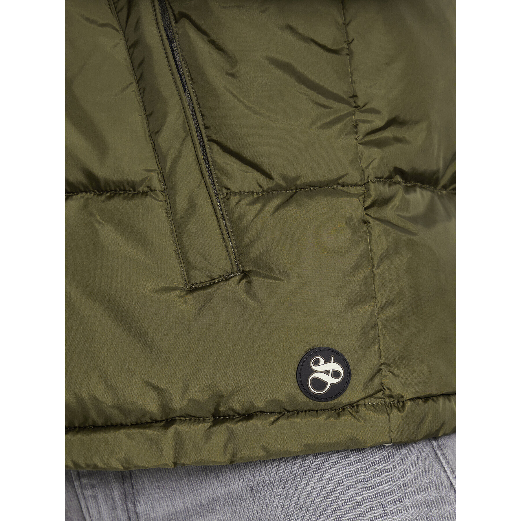 Scotch & Soda Пухено яке 169101 Зелен Regular Fit - Pepit.bg