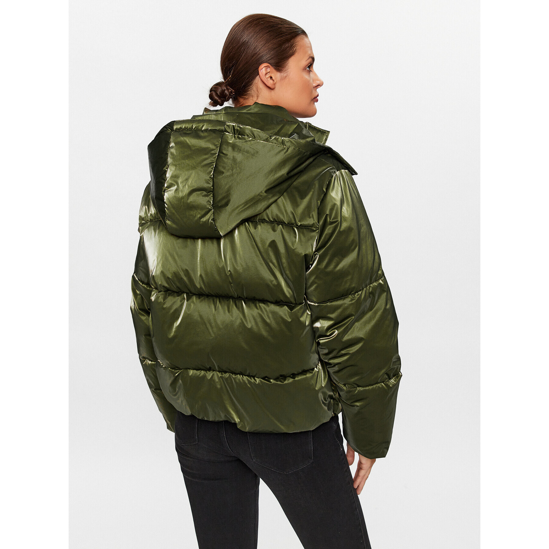 Scotch & Soda Пухено яке 169404 Зелен Regular Fit - Pepit.bg