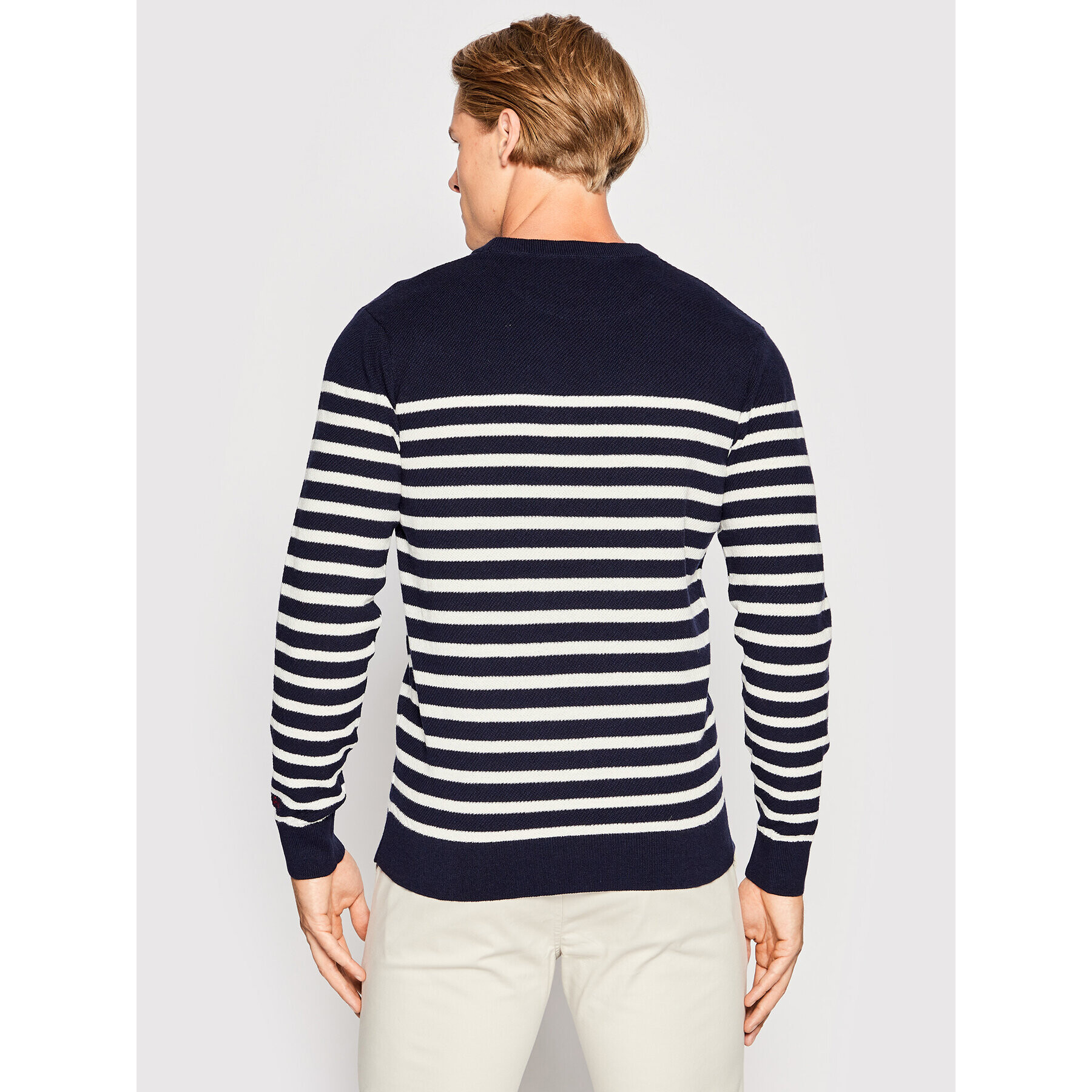Scotch & Soda Пуловер 168736 Тъмносин Regular Fit - Pepit.bg