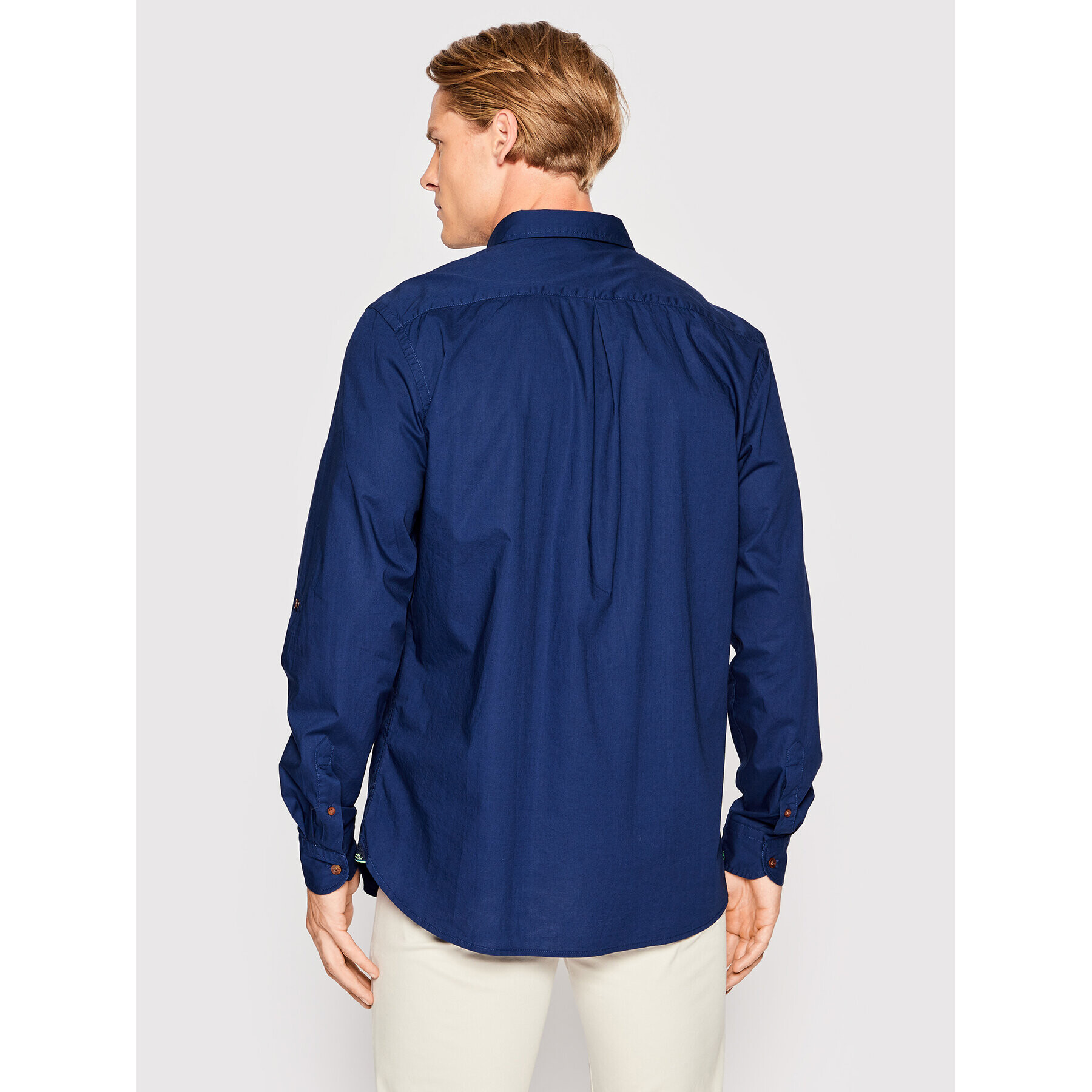Scotch & Soda Риза 168647 Тъмносин Regular Fit - Pepit.bg