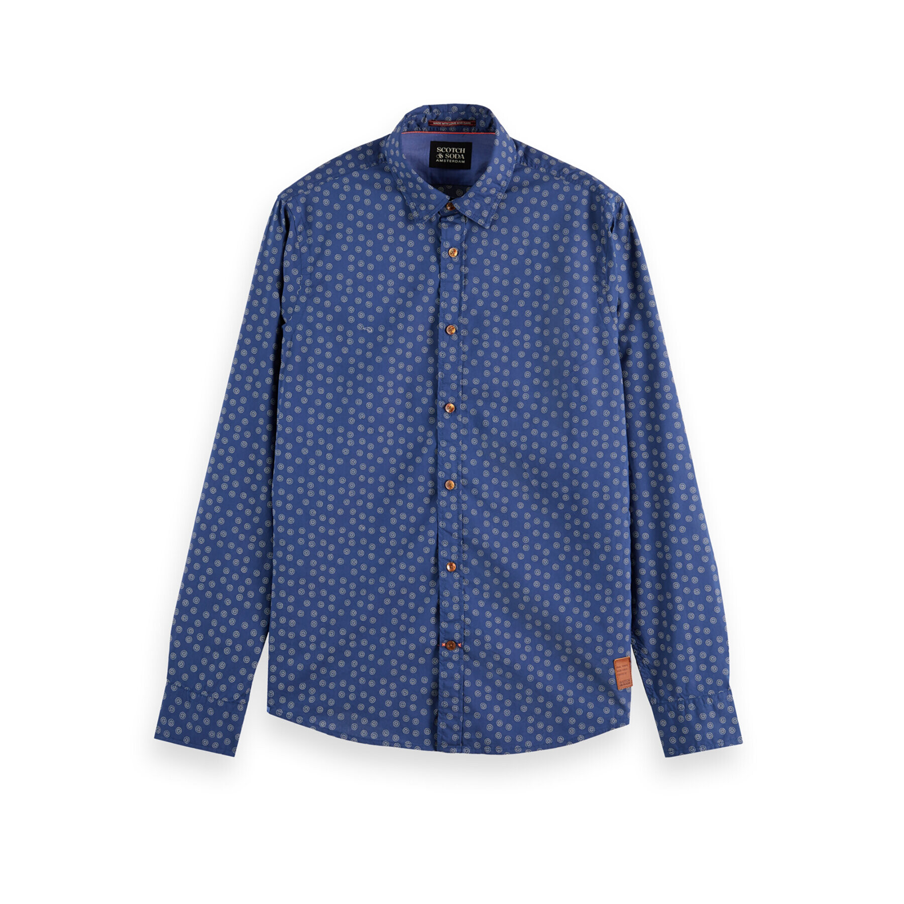 Scotch & Soda Риза 169051 Син Slim Fit - Pepit.bg