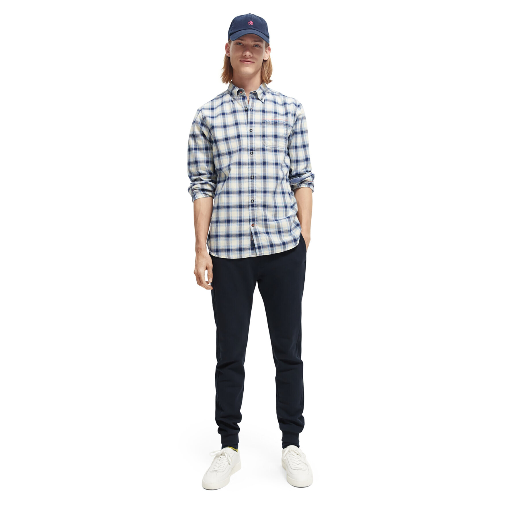 Scotch & Soda Риза 169053 Син Regular Fit - Pepit.bg