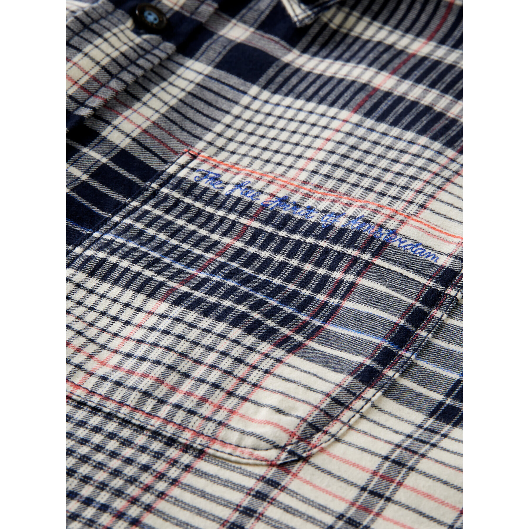 Scotch & Soda Риза 169053 Тъмносин Regular Fit - Pepit.bg
