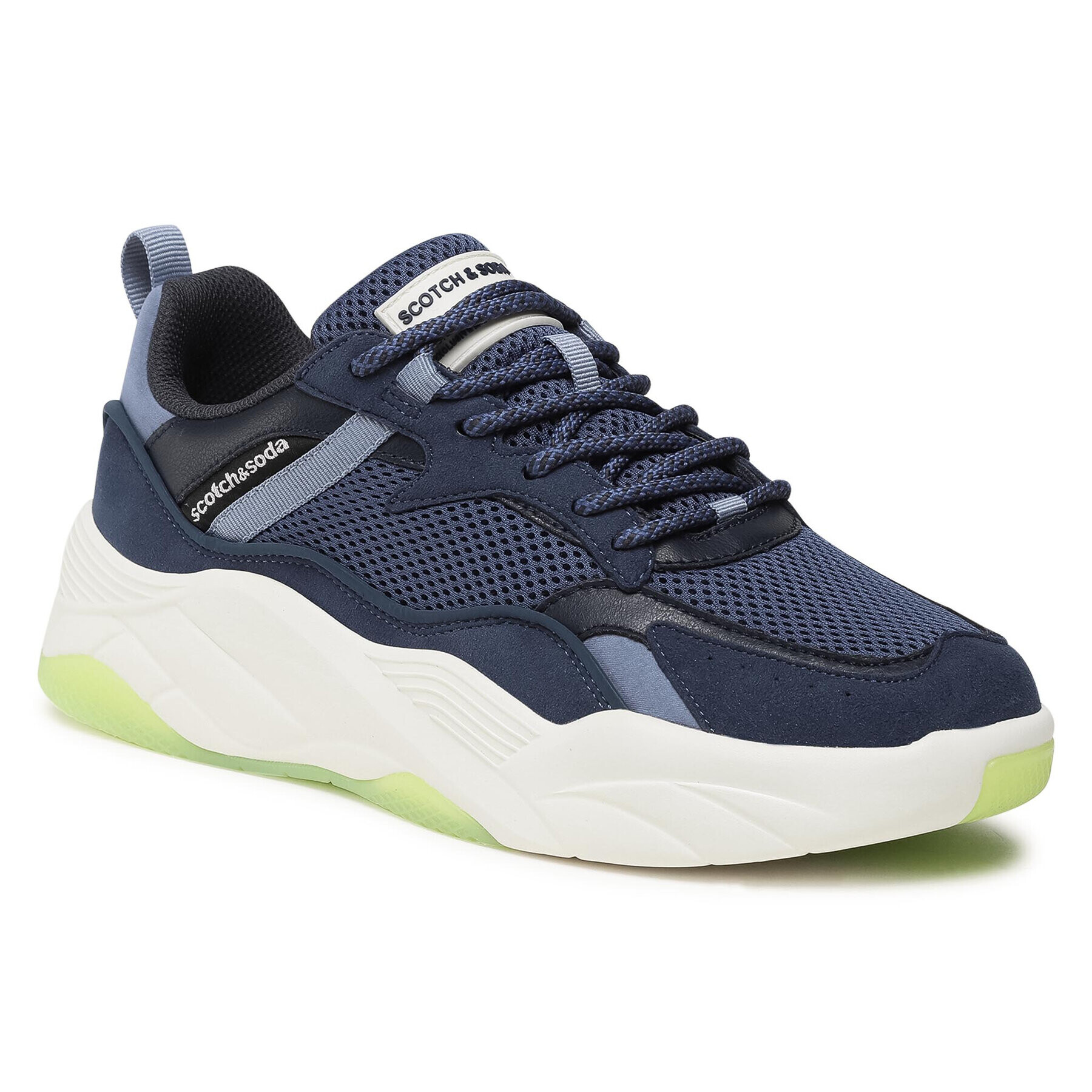 Scotch & Soda Сникърси Cassius 22831751 Тъмносин - Pepit.bg