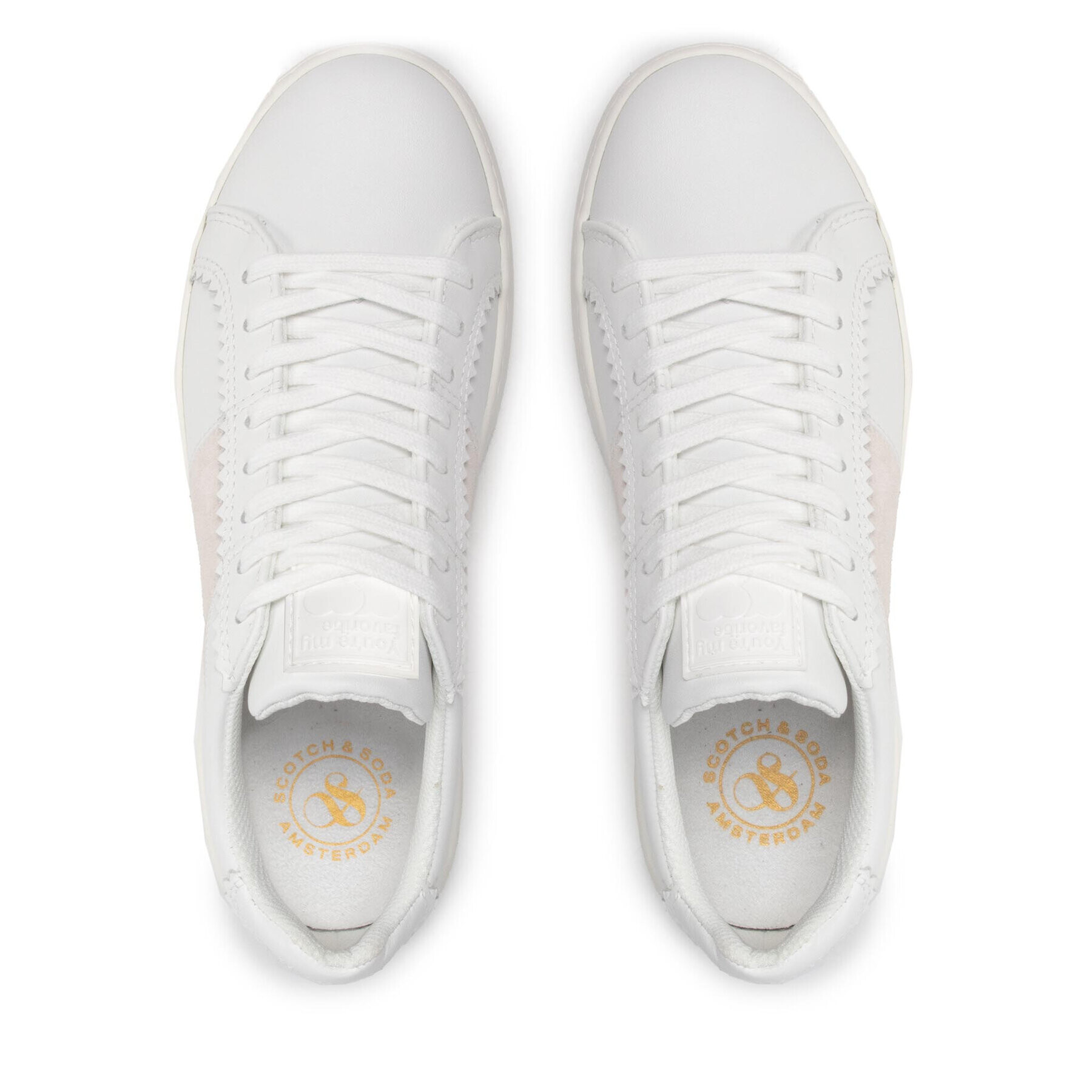 Scotch & Soda Сникърси Plakka W 24731619 Бял - Pepit.bg