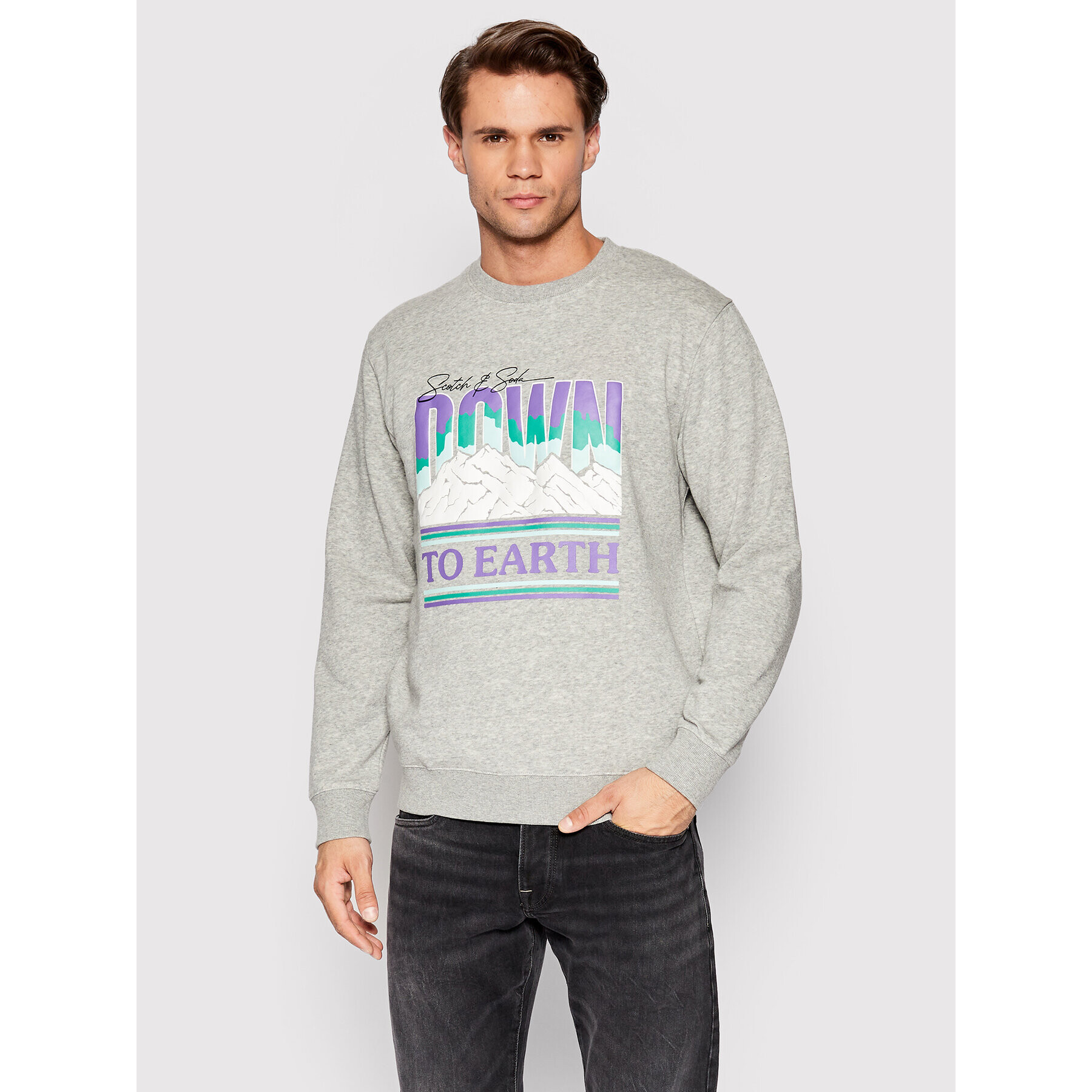 Scotch & Soda Суитшърт 167220 Сив Regular Fit - Pepit.bg
