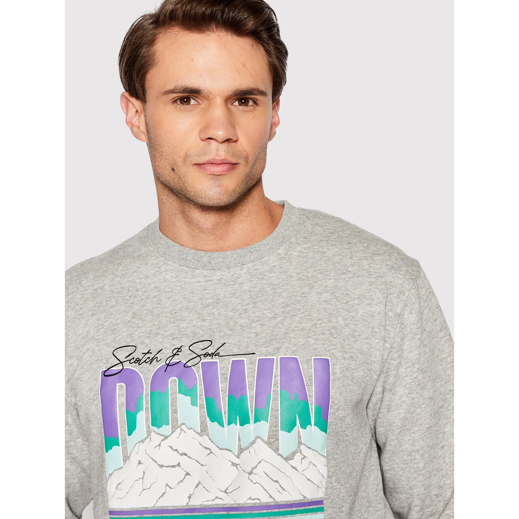 Scotch & Soda Суитшърт 167220 Сив Regular Fit - Pepit.bg
