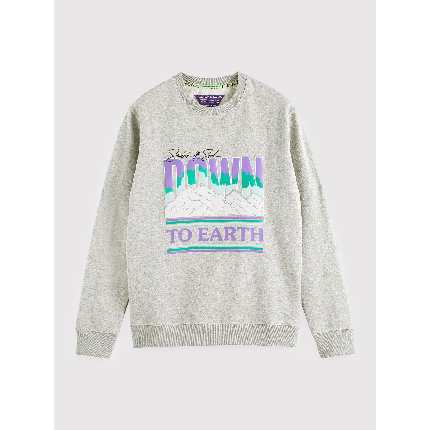 Scotch & Soda Суитшърт 167220 Сив Regular Fit - Pepit.bg
