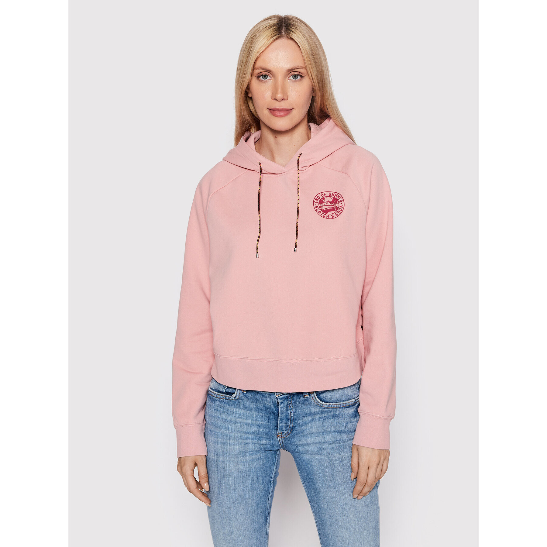Scotch & Soda Суитшърт 167856 Розов Relaxed Fit - Pepit.bg