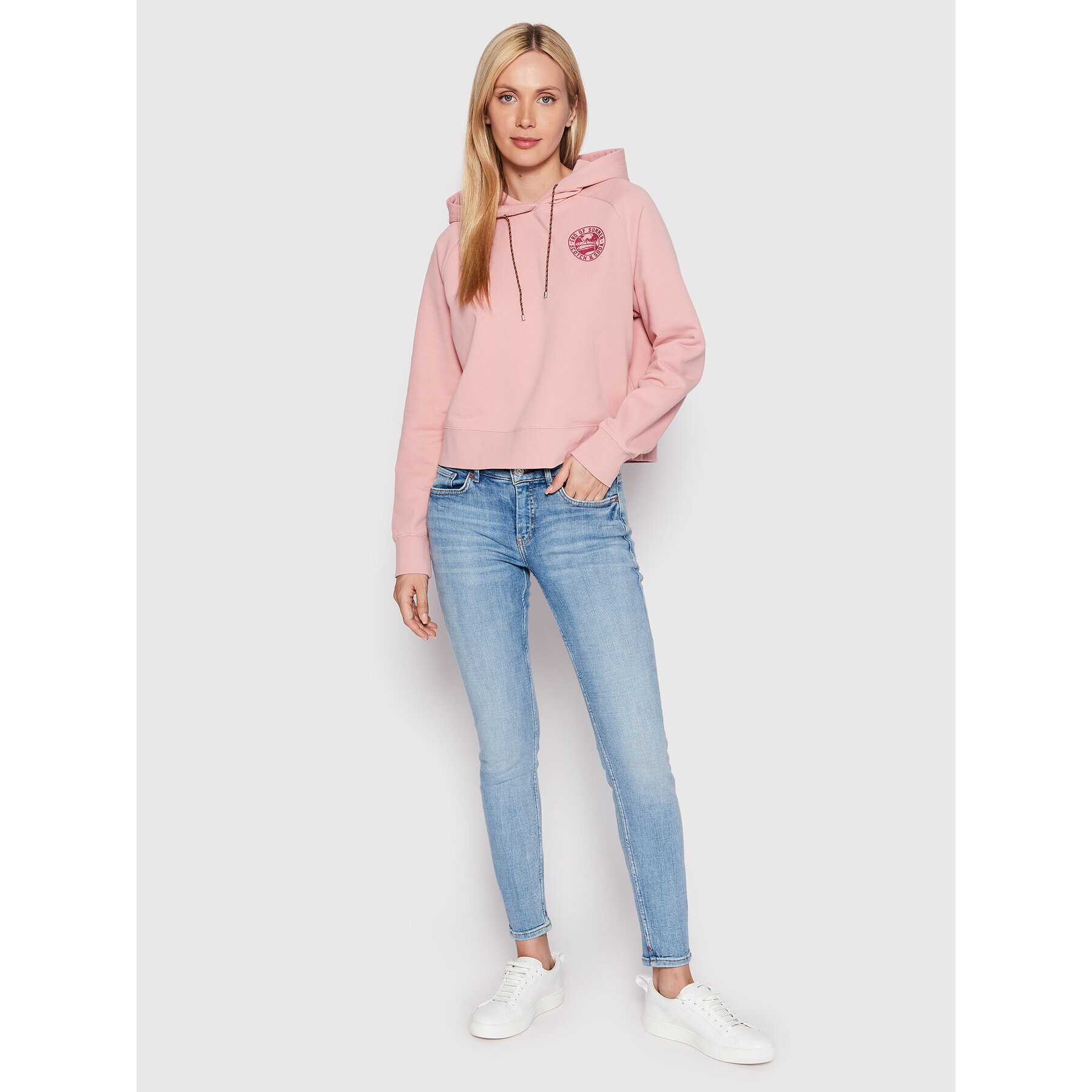 Scotch & Soda Суитшърт 167856 Розов Relaxed Fit - Pepit.bg