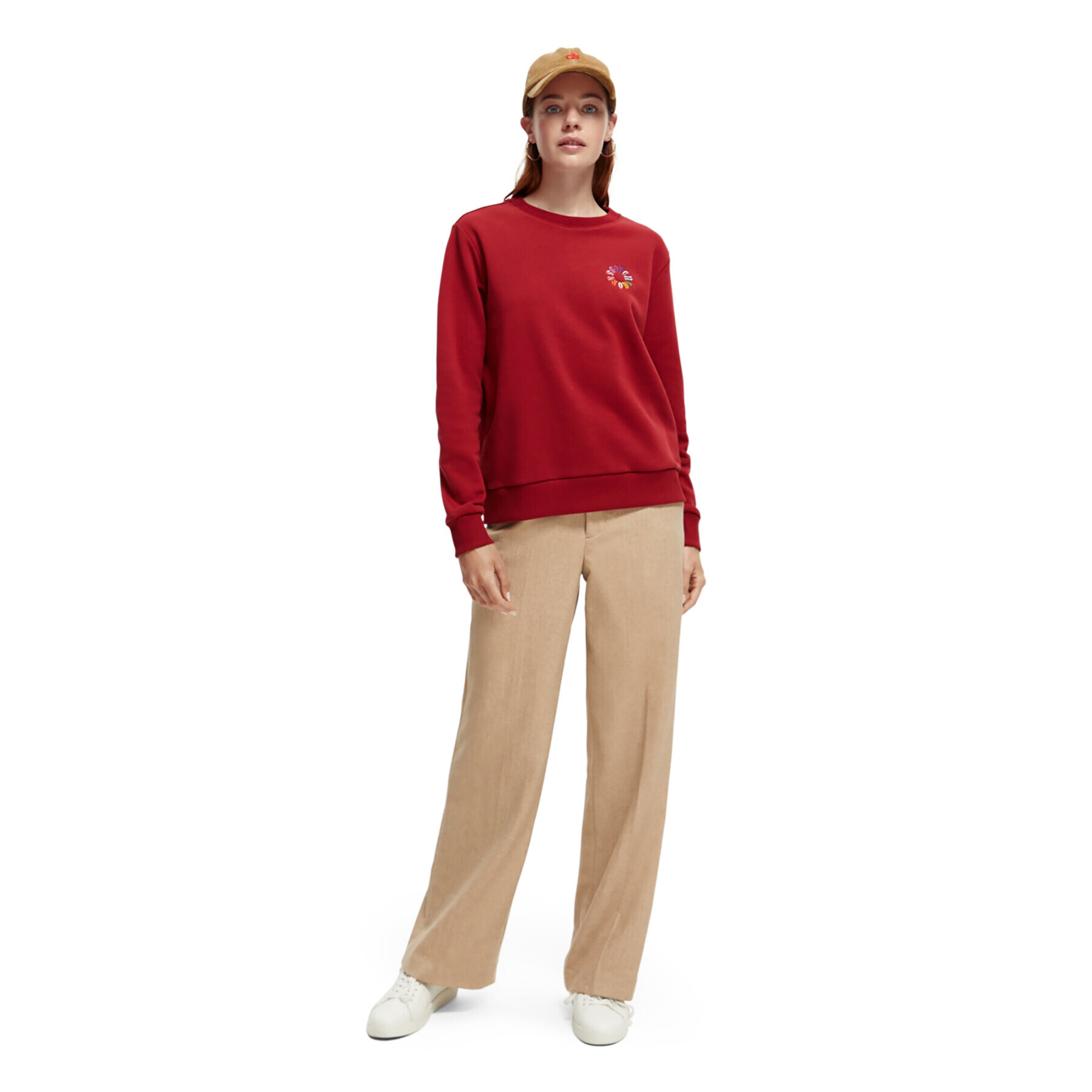 Scotch & Soda Суитшърт 168835 Червен Regular Fit - Pepit.bg