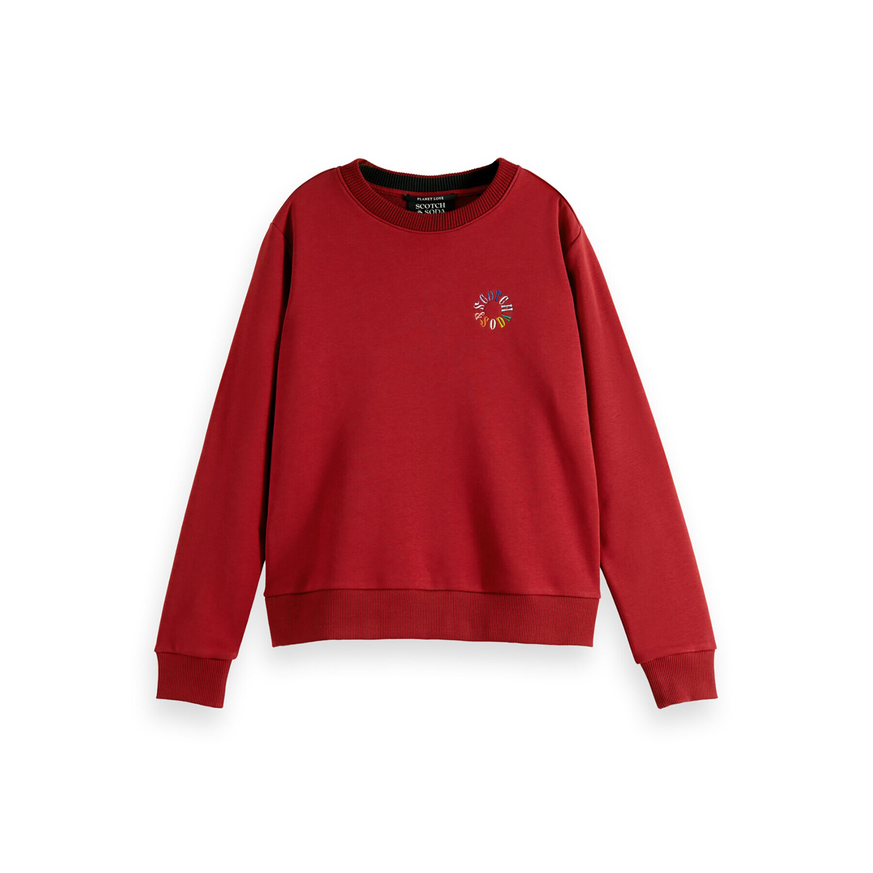 Scotch & Soda Суитшърт 168835 Червен Regular Fit - Pepit.bg