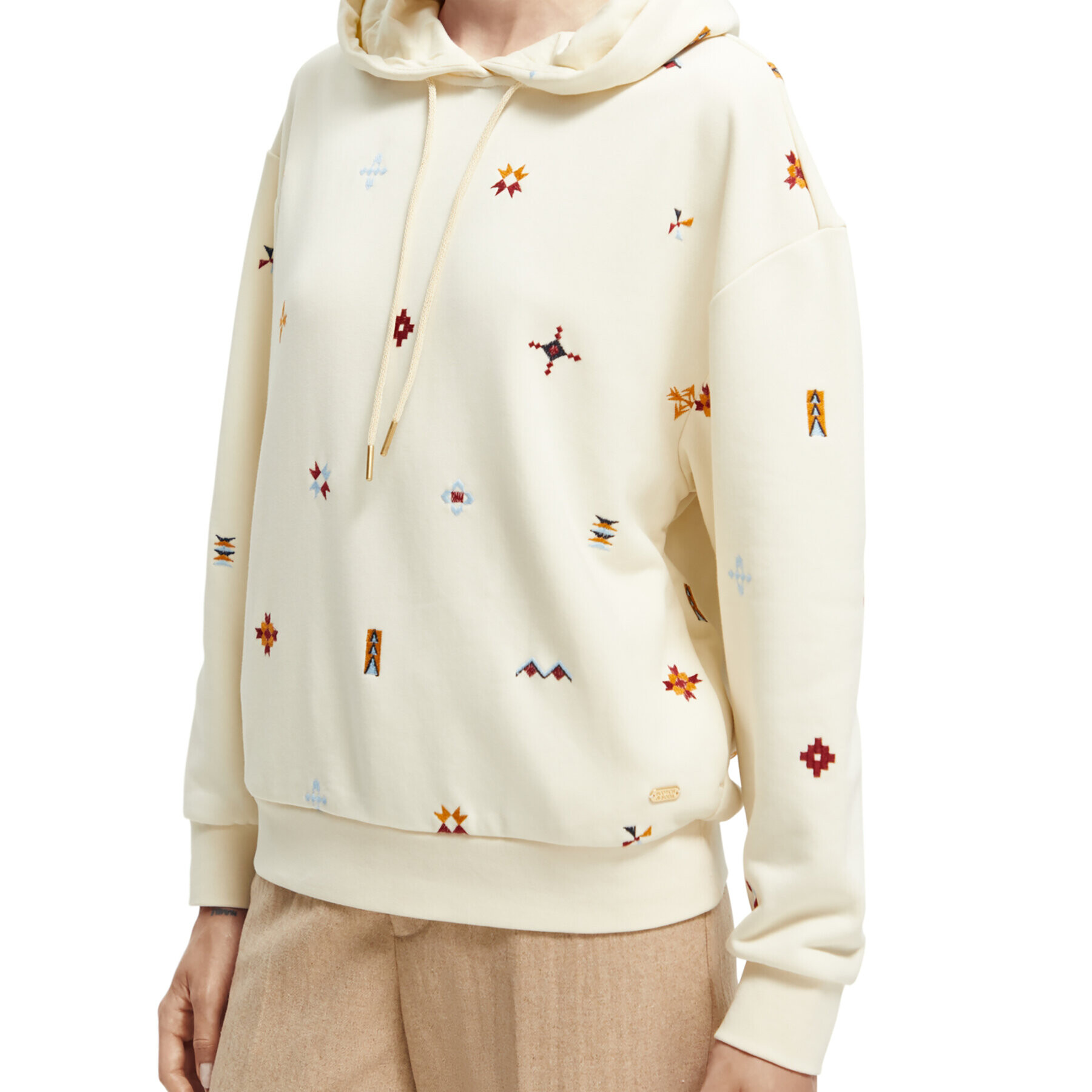 Scotch & Soda Суитшърт 168844 Екрю Relaxed Fit - Pepit.bg