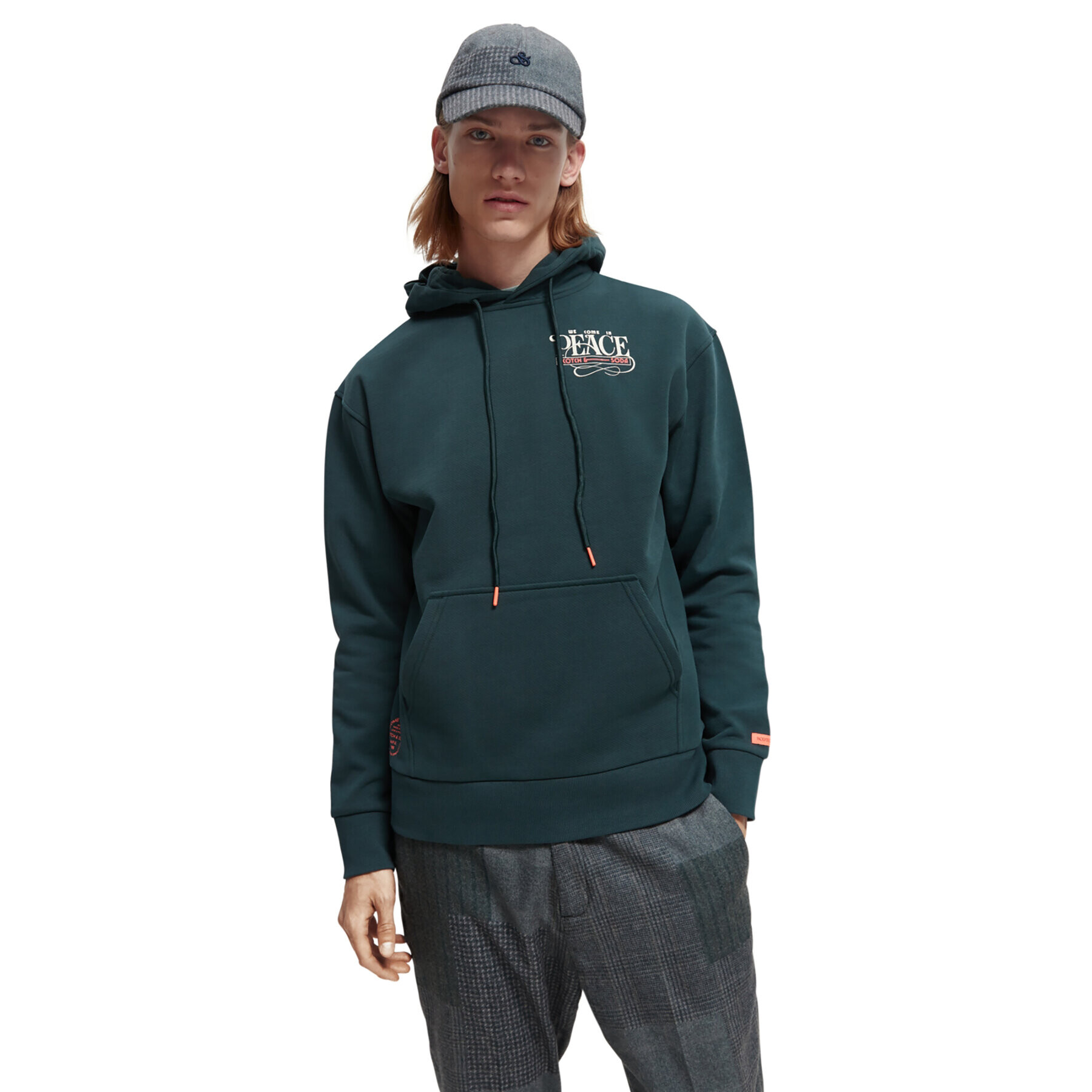 Scotch & Soda Суитшърт 169194 Зелен Regular Fit - Pepit.bg