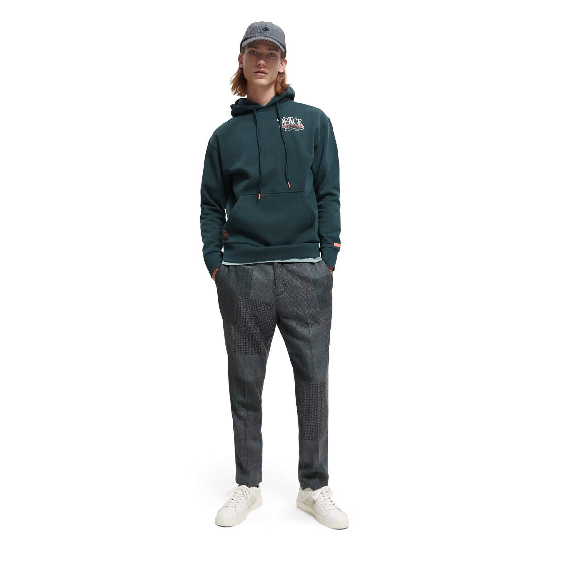 Scotch & Soda Суитшърт 169194 Зелен Regular Fit - Pepit.bg