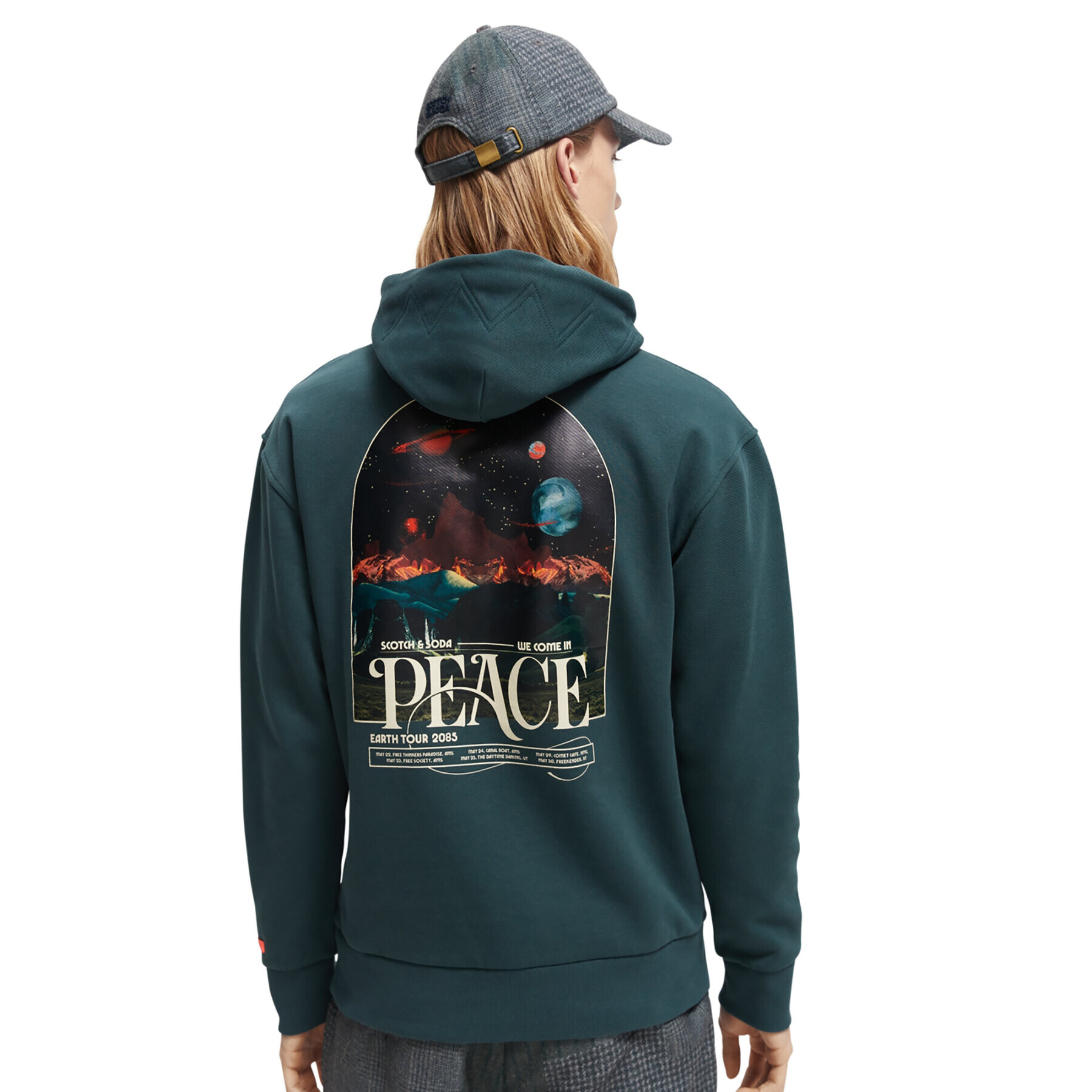 Scotch & Soda Суитшърт 169194 Зелен Regular Fit - Pepit.bg