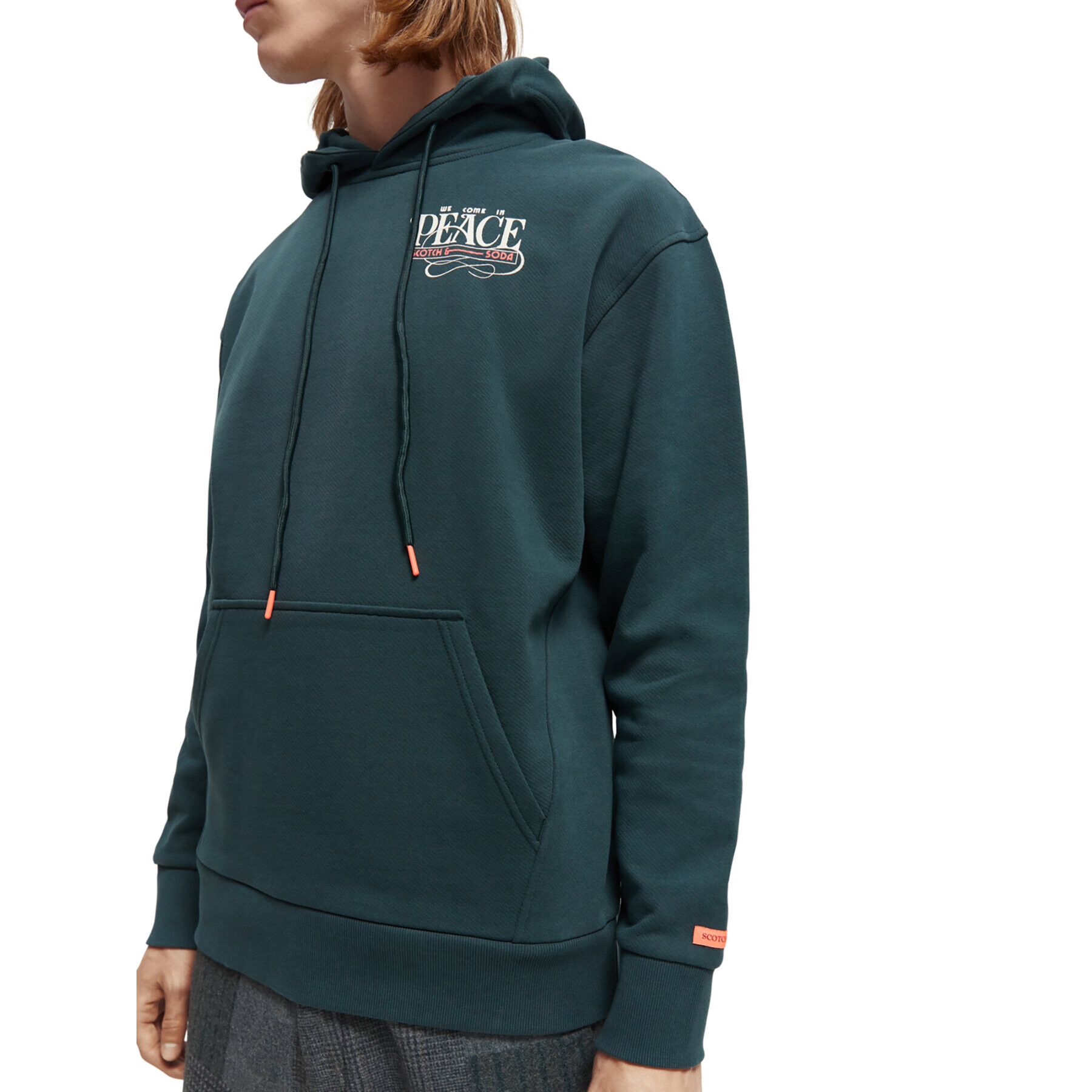 Scotch & Soda Суитшърт 169194 Зелен Regular Fit - Pepit.bg