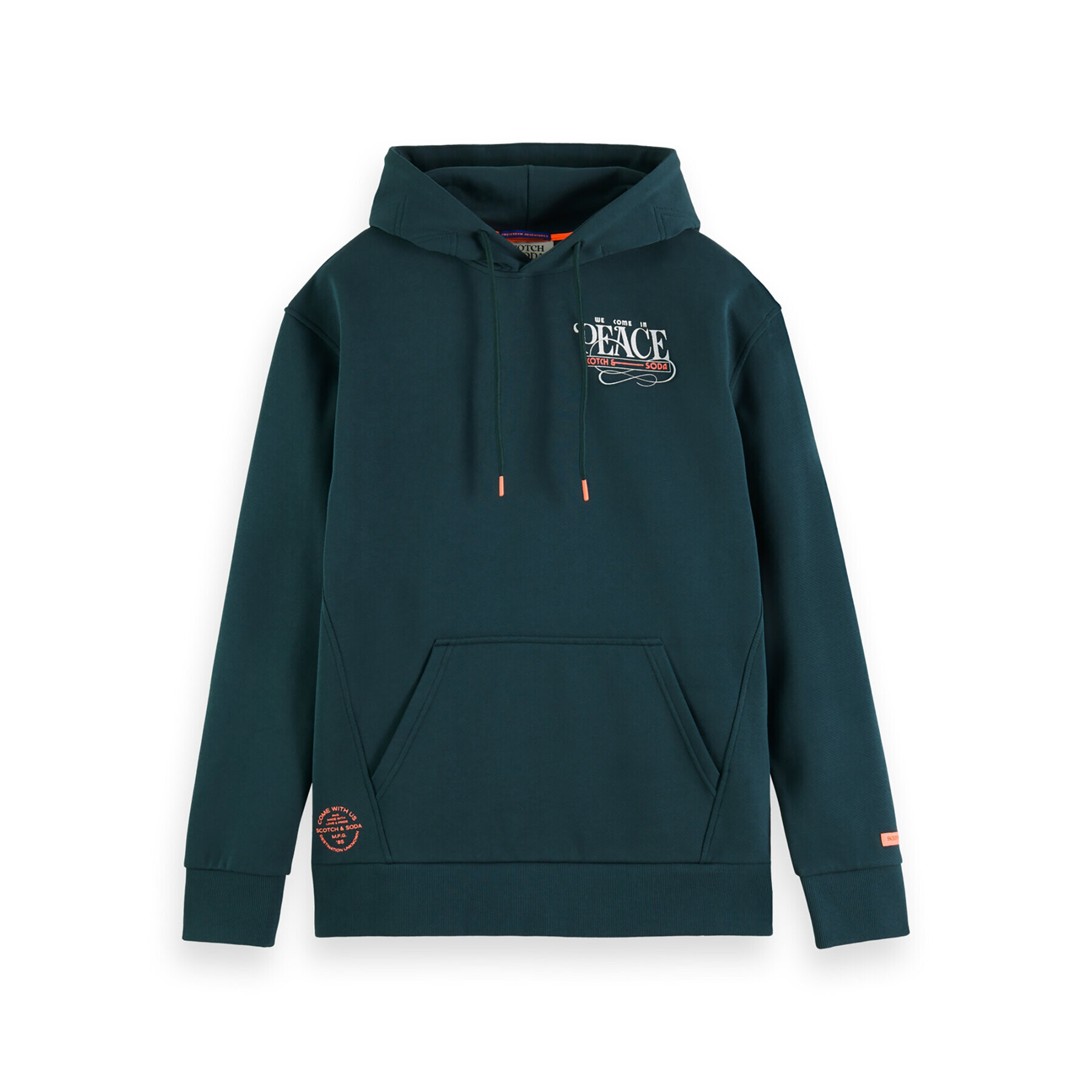 Scotch & Soda Суитшърт 169194 Зелен Regular Fit - Pepit.bg