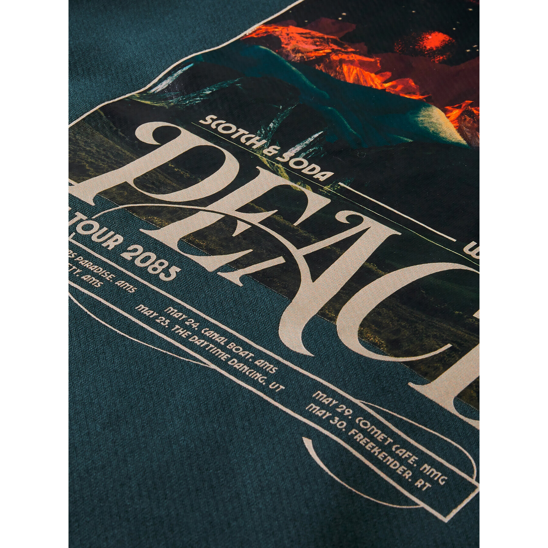 Scotch & Soda Суитшърт 169194 Зелен Regular Fit - Pepit.bg