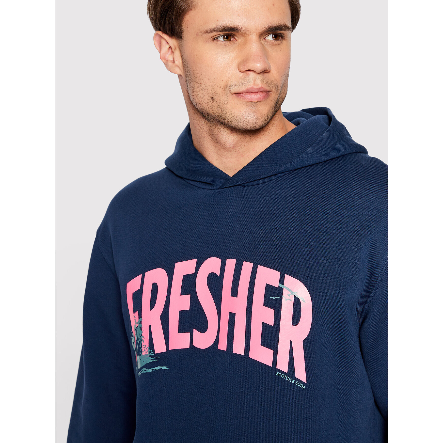 Scotch & Soda Суитшърт 169207 Тъмносин Regular Fit - Pepit.bg