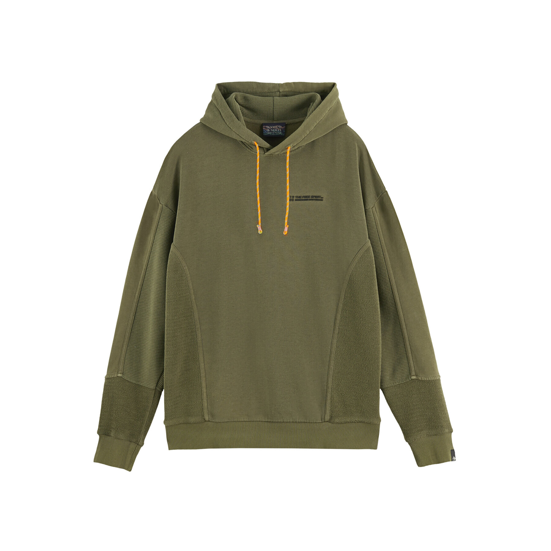 Scotch & Soda Суитшърт 169321 Зелен Relaxed Fit - Pepit.bg