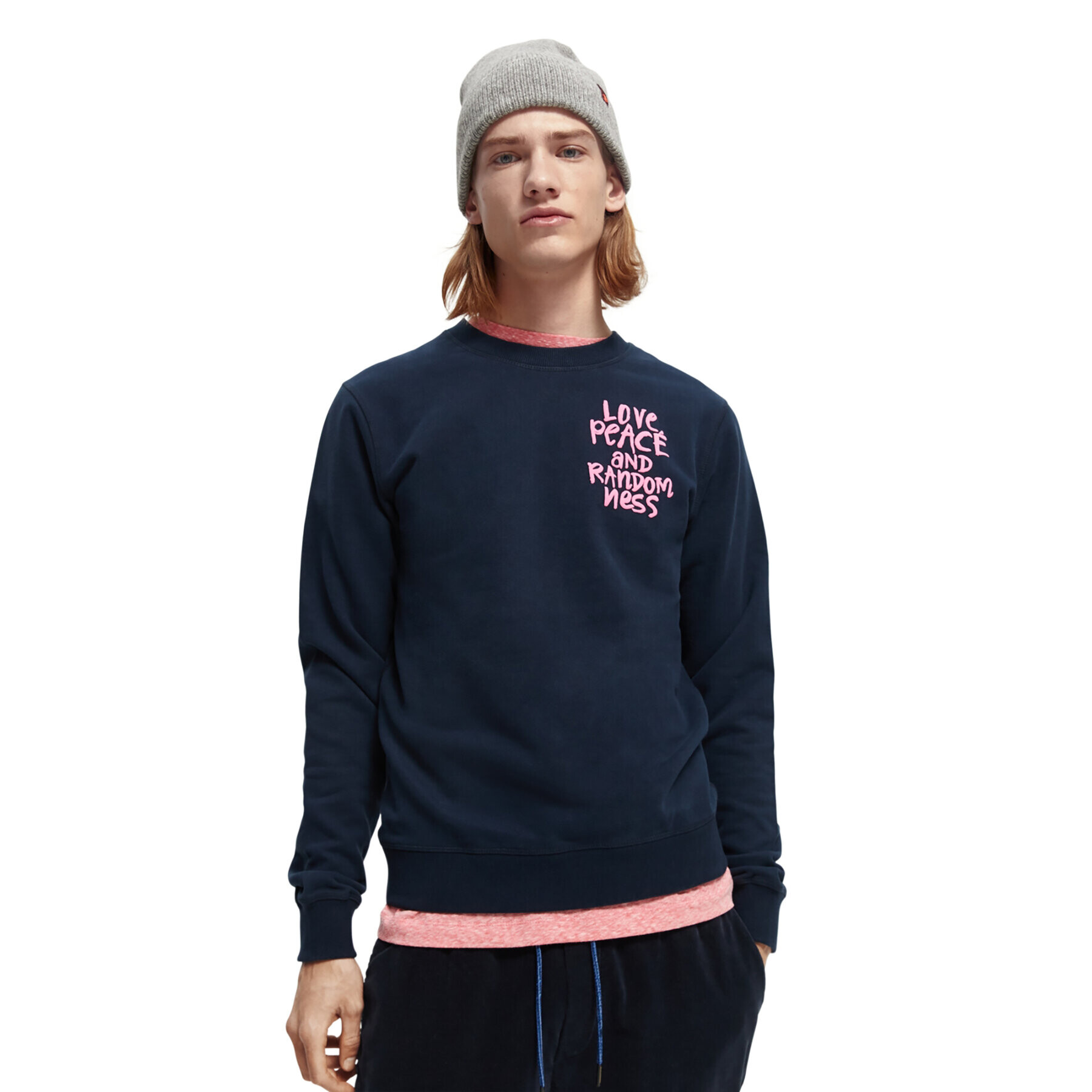 Scotch & Soda Суитшърт 169764 Тъмносин Regular Fit - Pepit.bg