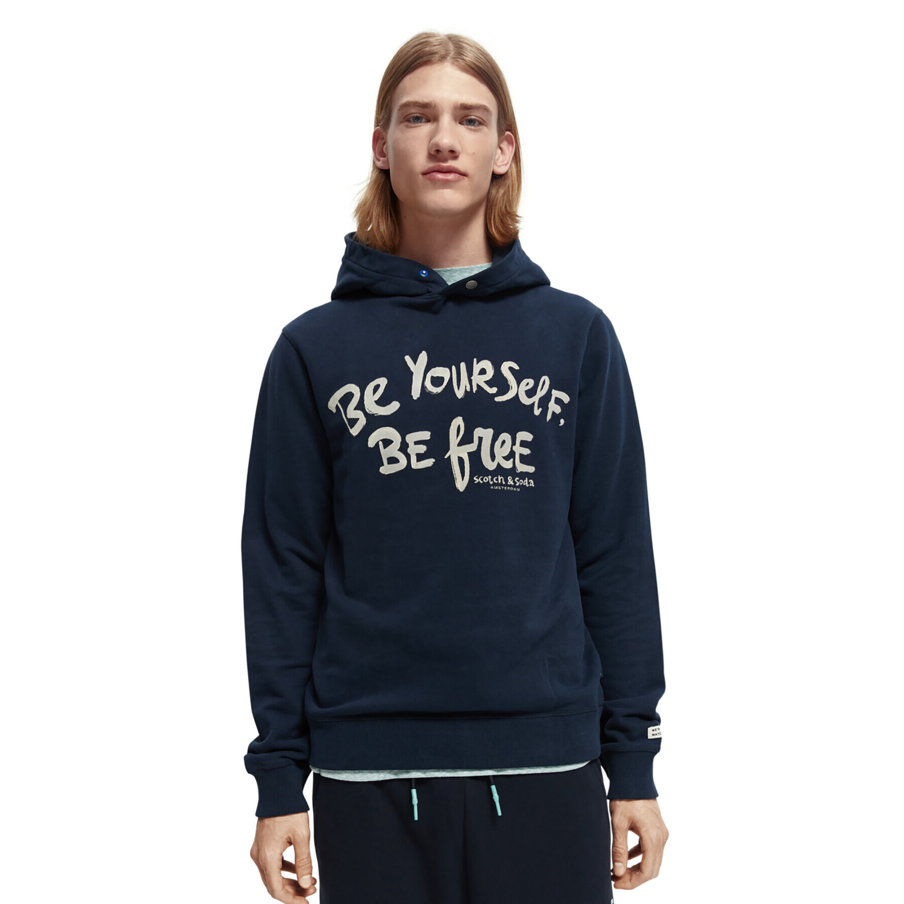 Scotch & Soda Суитшърт 169765 Тъмносин Regular Fit - Pepit.bg