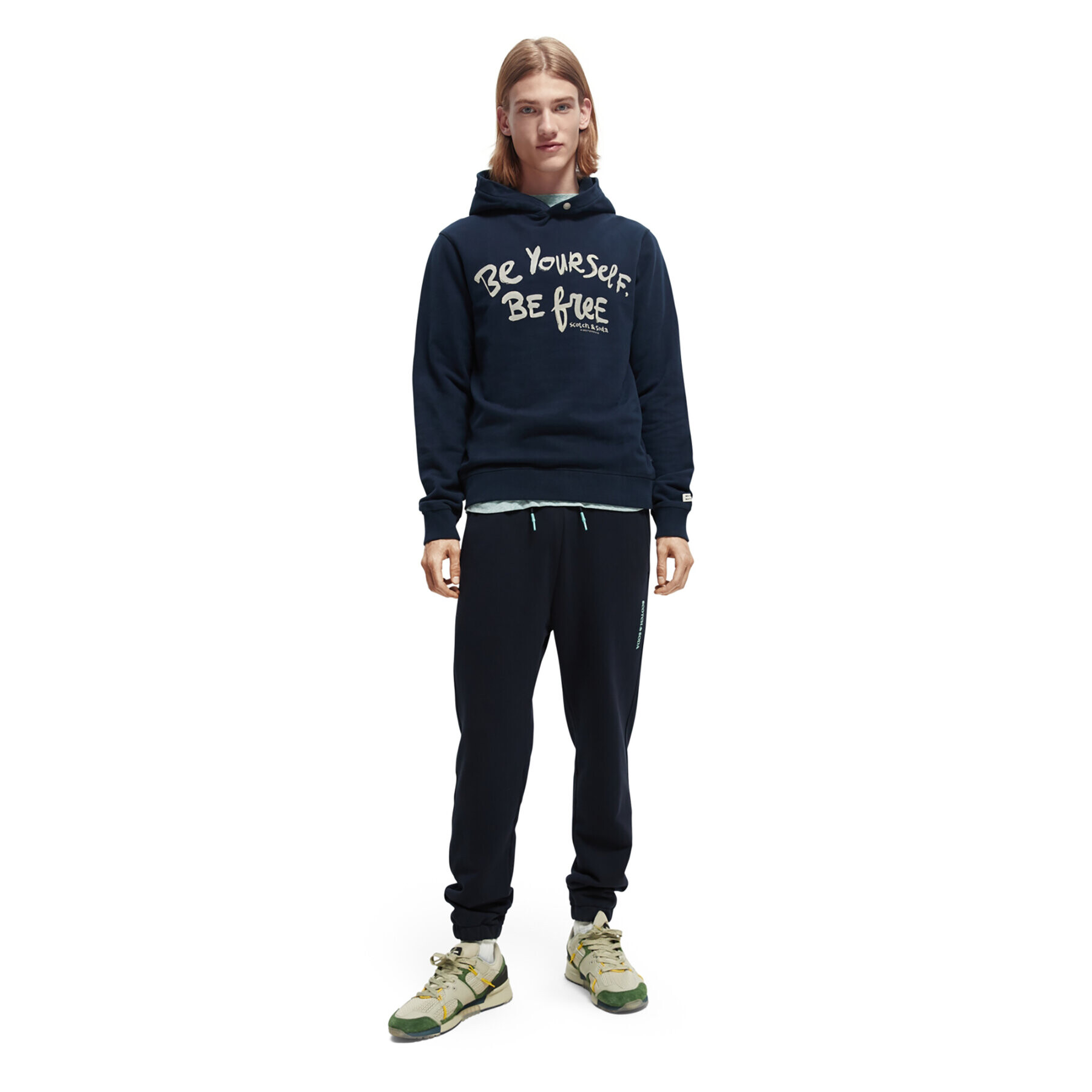 Scotch & Soda Суитшърт 169765 Тъмносин Regular Fit - Pepit.bg