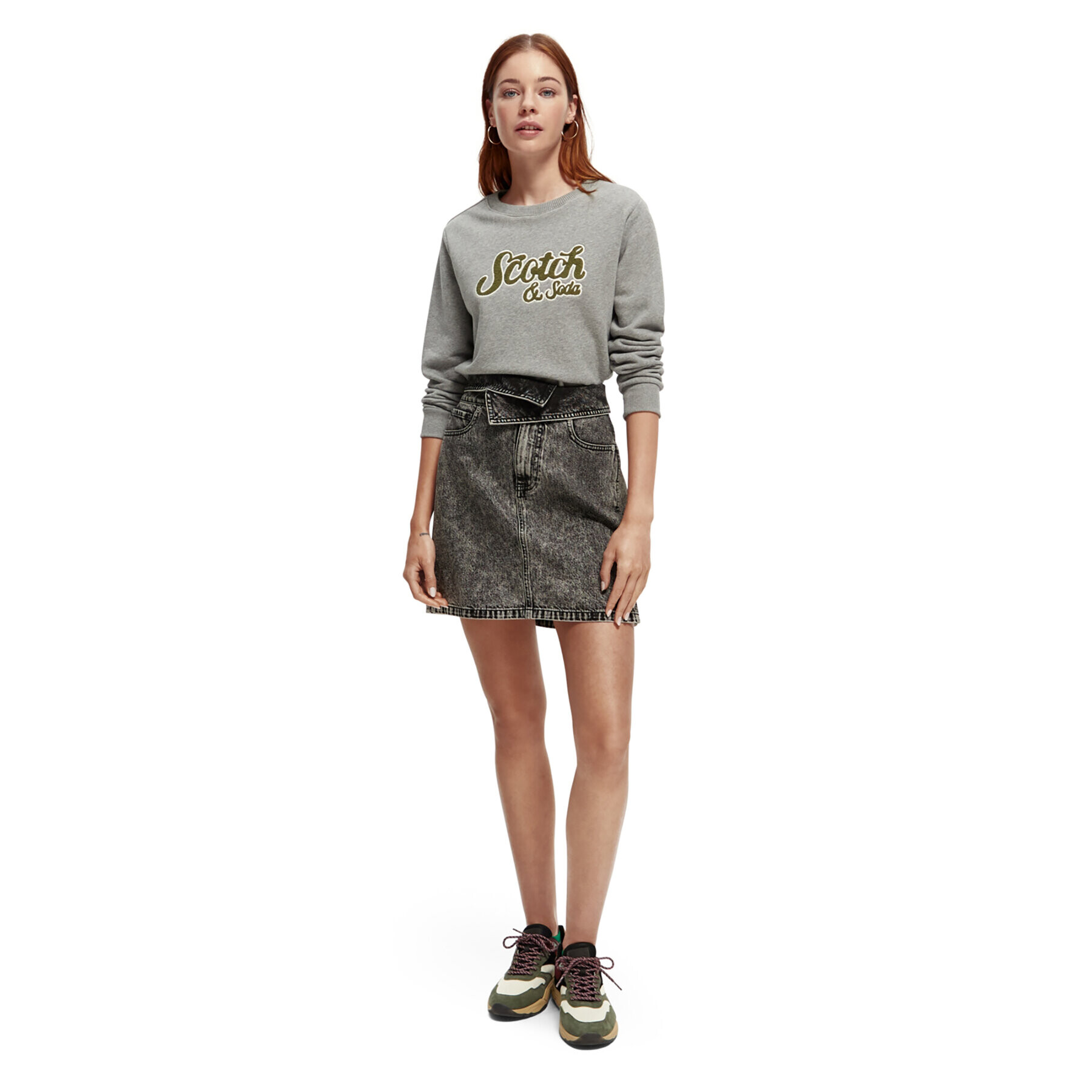 Scotch & Soda Суитшърт 171337 Сив Regular Fit - Pepit.bg