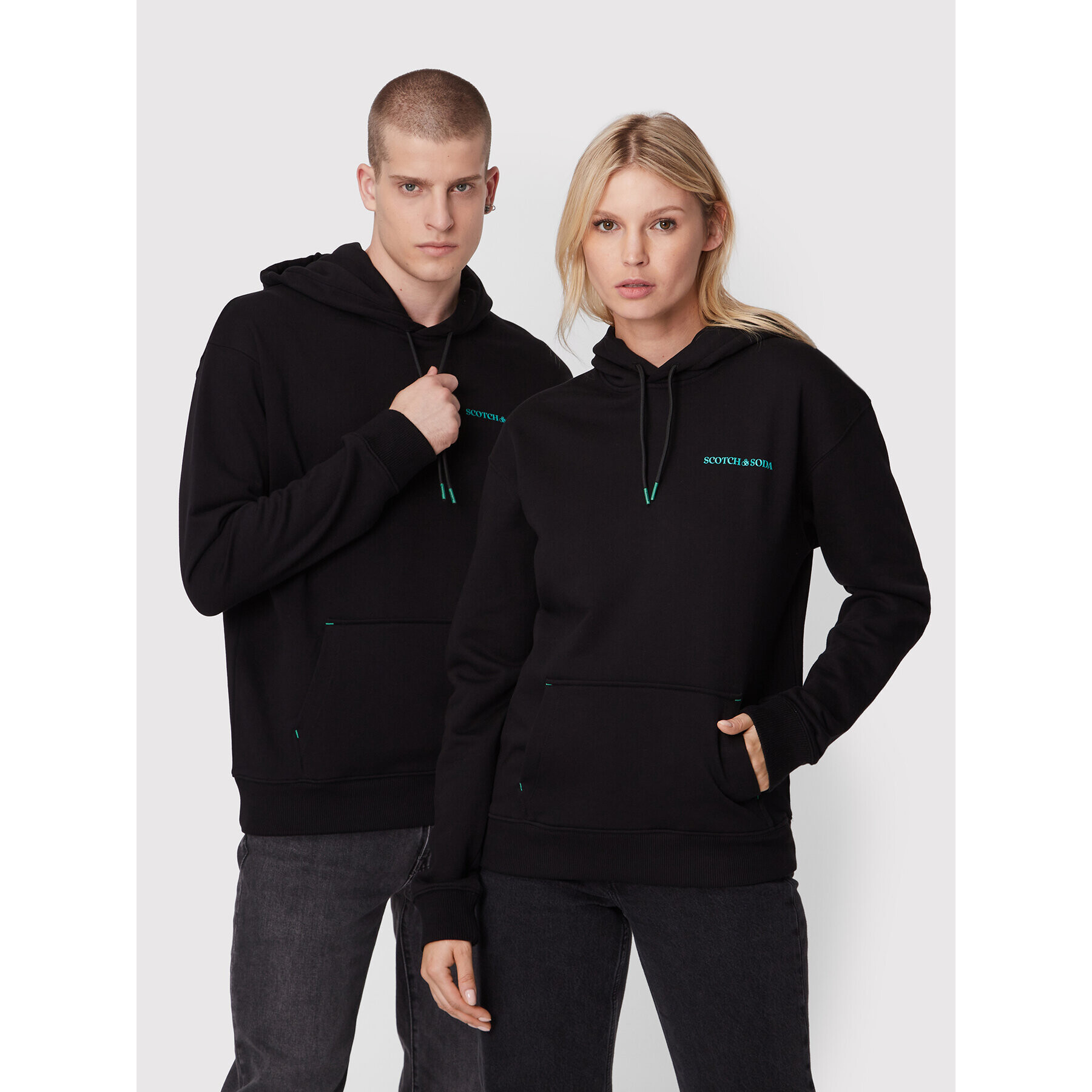 Scotch & Soda Суитшърт Unisex 168485 Черен Regular Fit - Pepit.bg