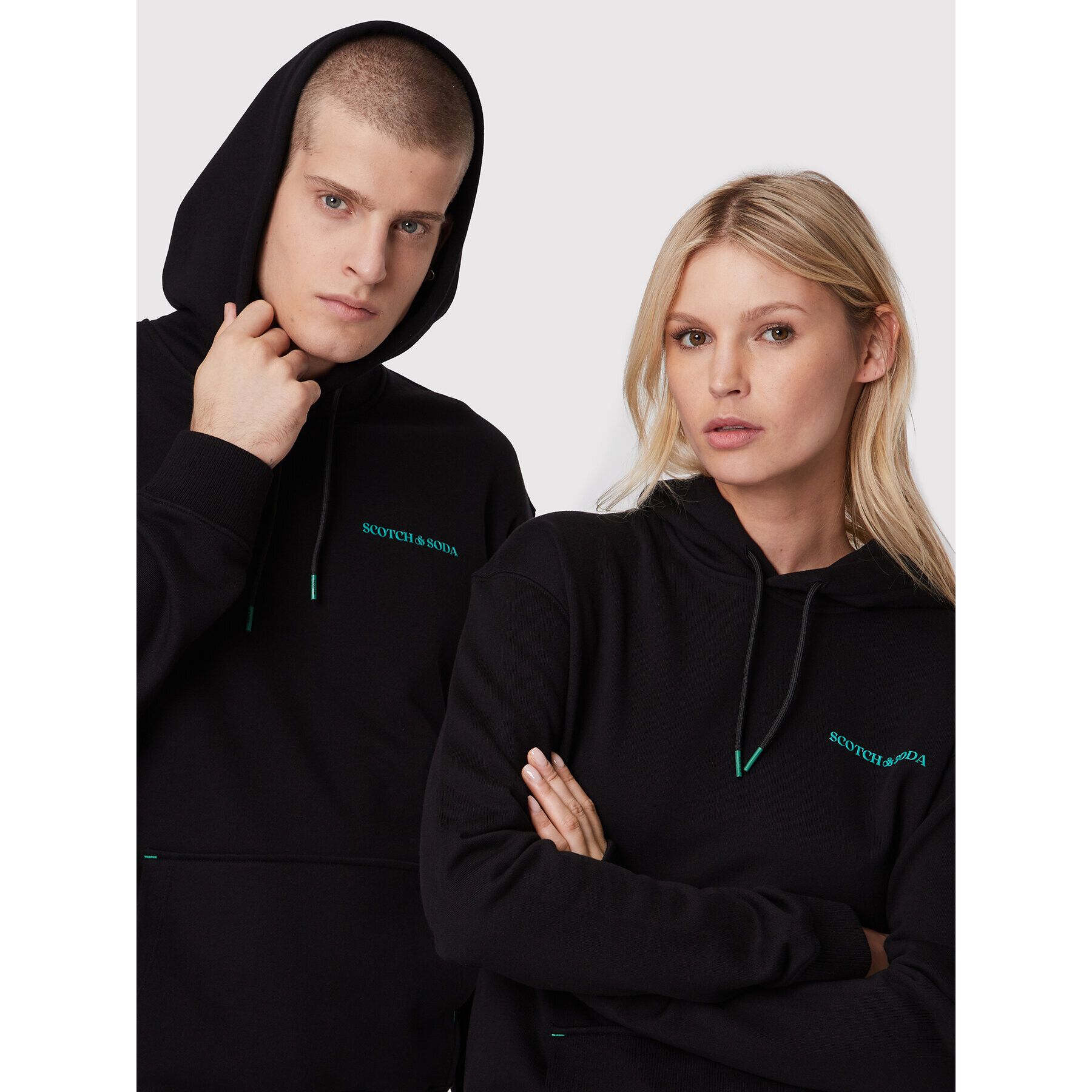 Scotch & Soda Суитшърт Unisex 168485 Черен Regular Fit - Pepit.bg