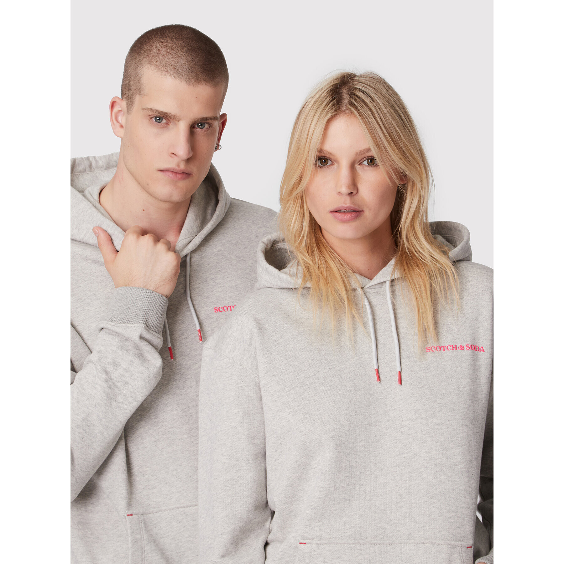Scotch & Soda Суитшърт Unisex 168485 Сив Regular Fit - Pepit.bg