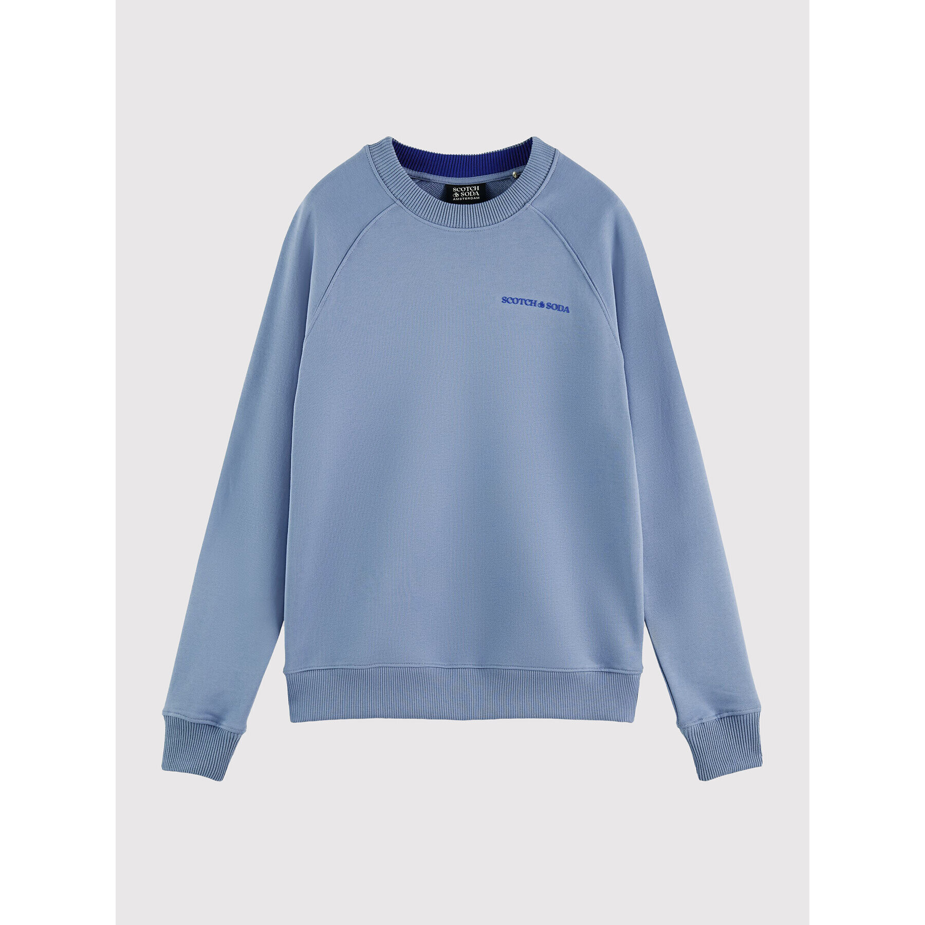 Scotch & Soda Суитшърт Unisex 168486 Син Comfortable Fit - Pepit.bg