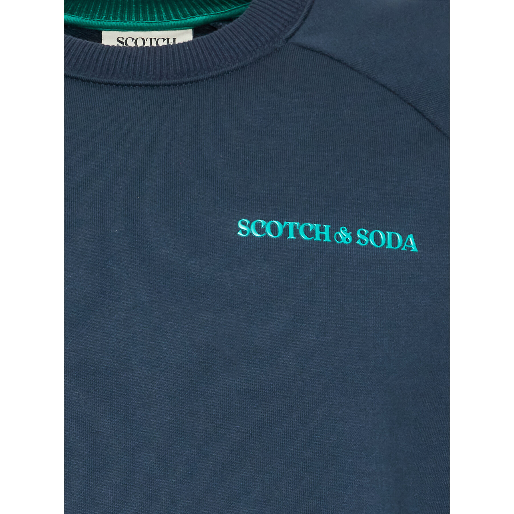 Scotch & Soda Суитшърт Unisex 169323 Тъмносин Regular Fit - Pepit.bg