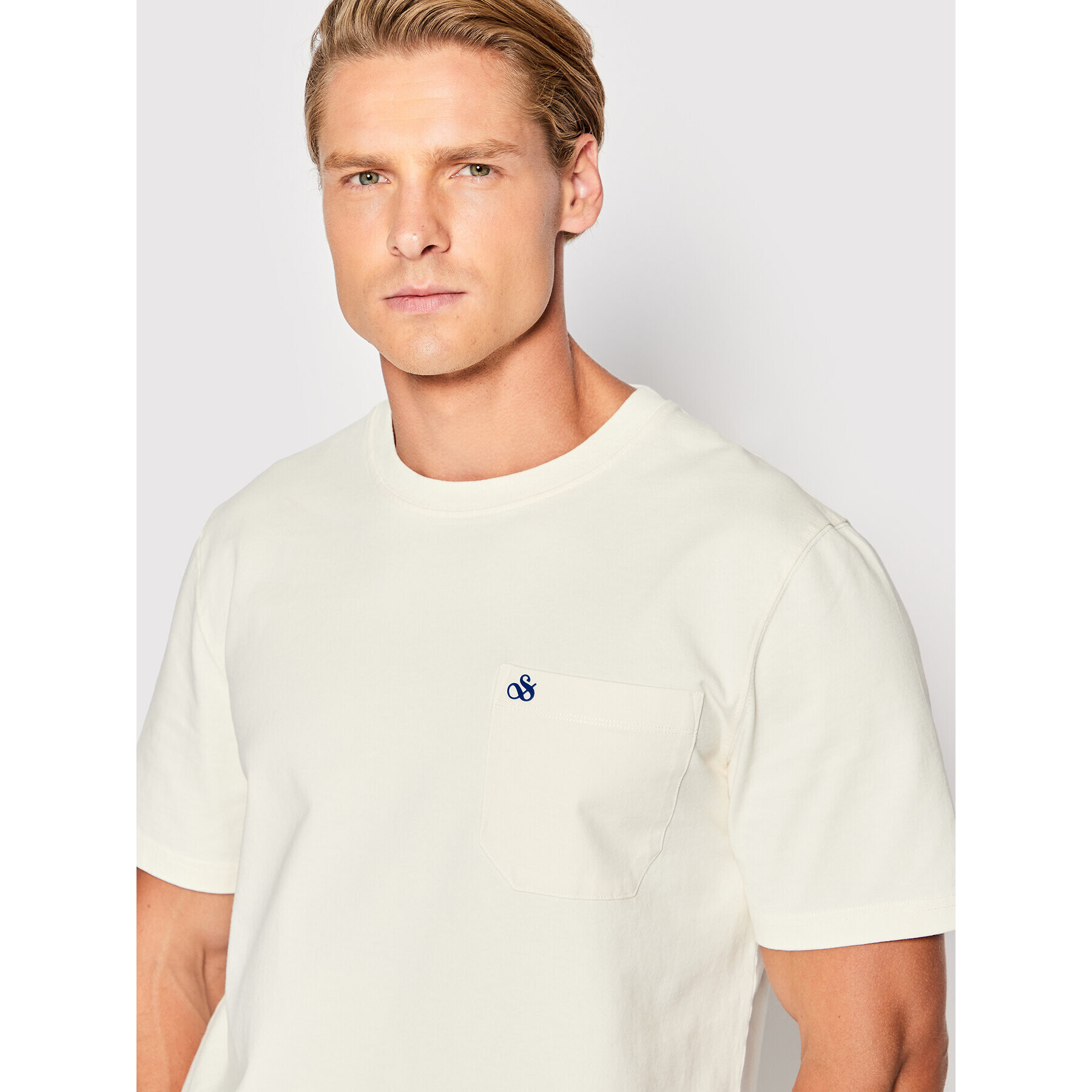 Scotch & Soda Тишърт 167332 Бял Regular Fit - Pepit.bg