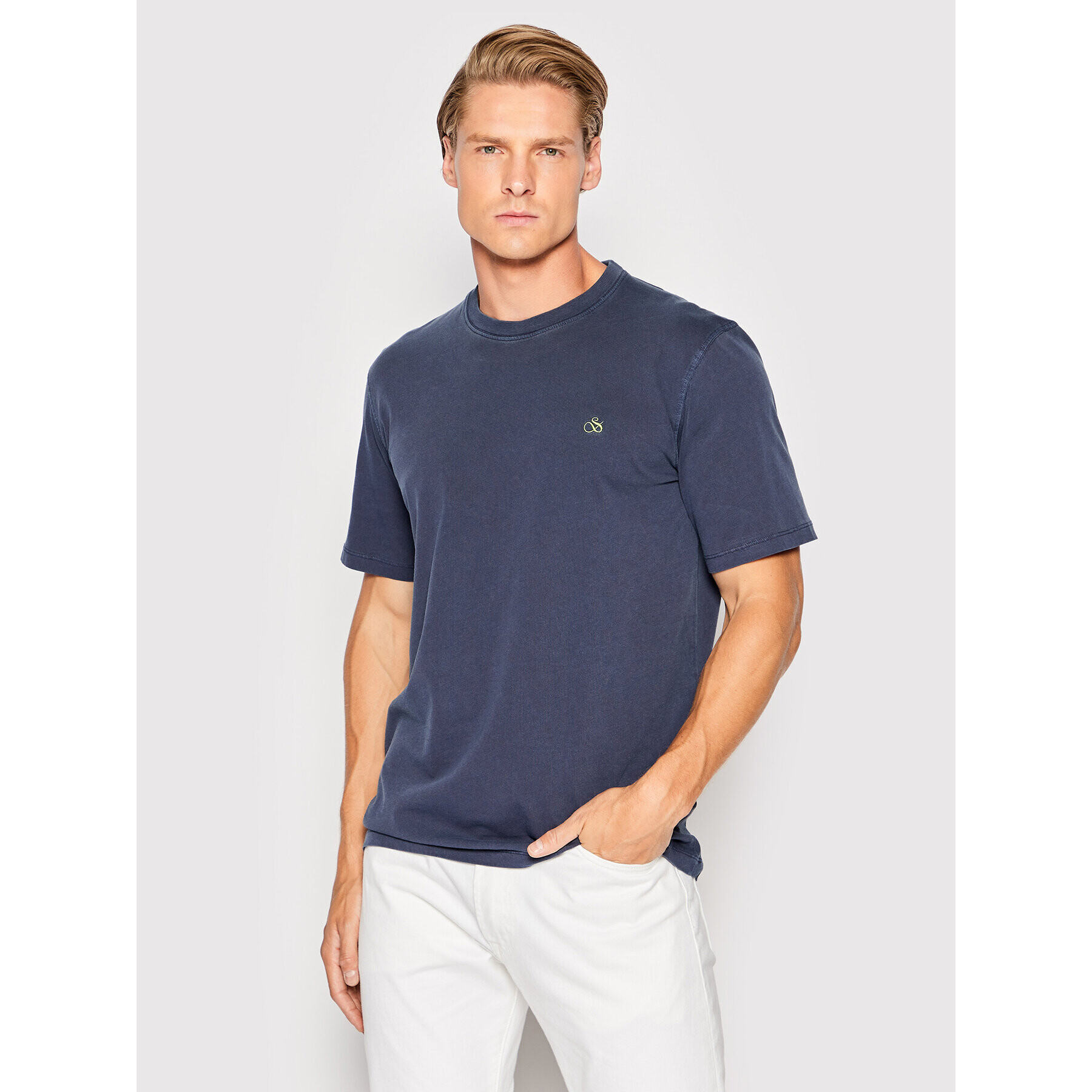 Scotch & Soda Тишърт 167333 Син Regular Fit - Pepit.bg