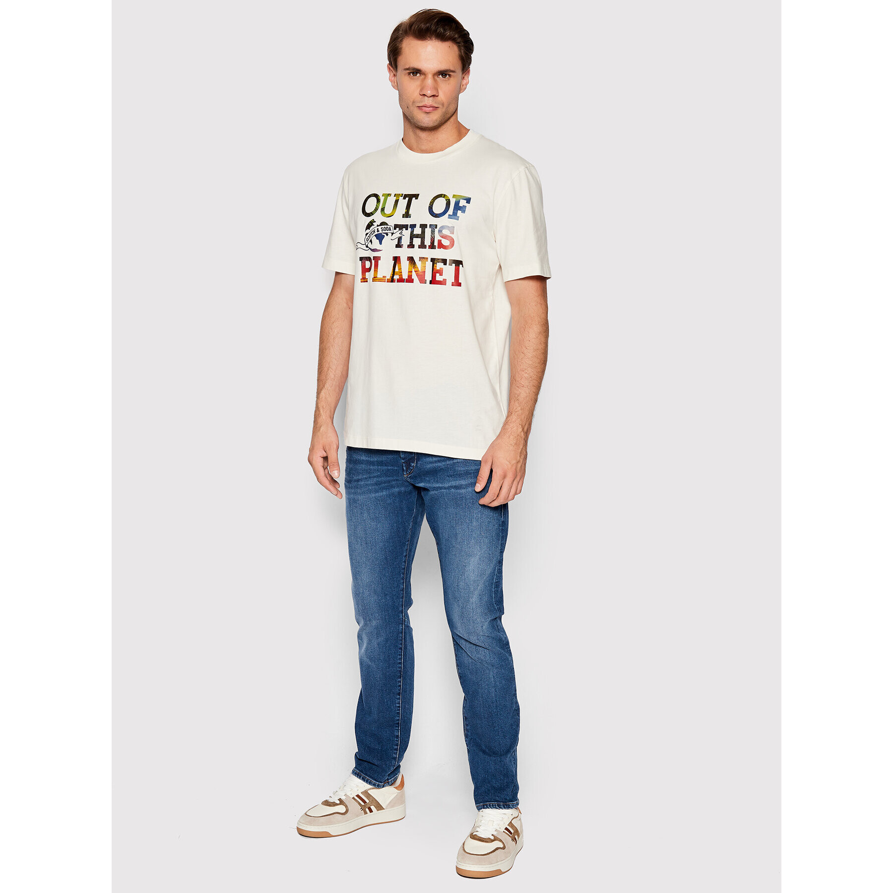 Scotch & Soda Тишърт 167343 Бежов Regular Fit - Pepit.bg