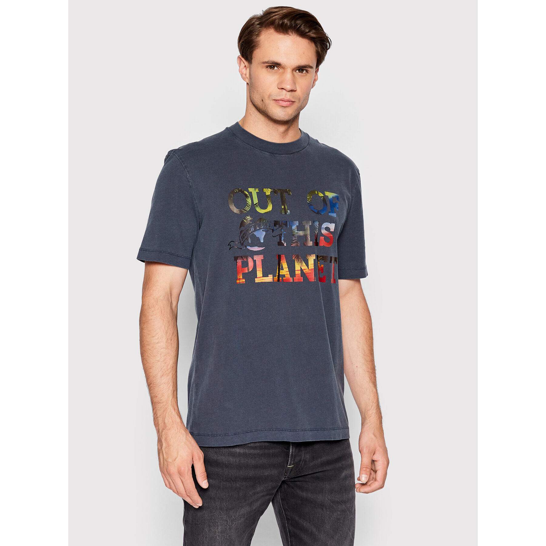 Scotch & Soda Тишърт 167343 Тъмносин Regular Fit - Pepit.bg
