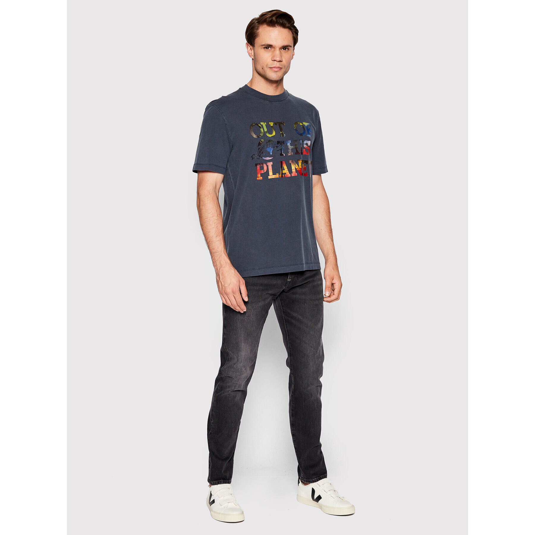 Scotch & Soda Тишърт 167343 Тъмносин Regular Fit - Pepit.bg
